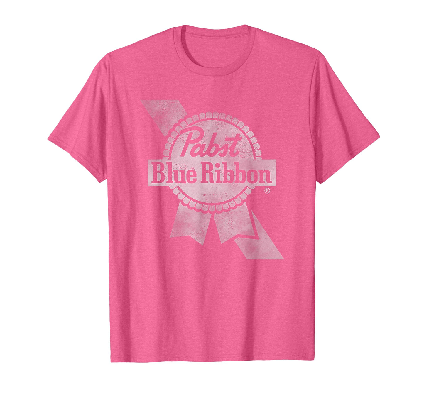 Pabst Beer Crest & Ribbon Weathered Fade T-Shirt