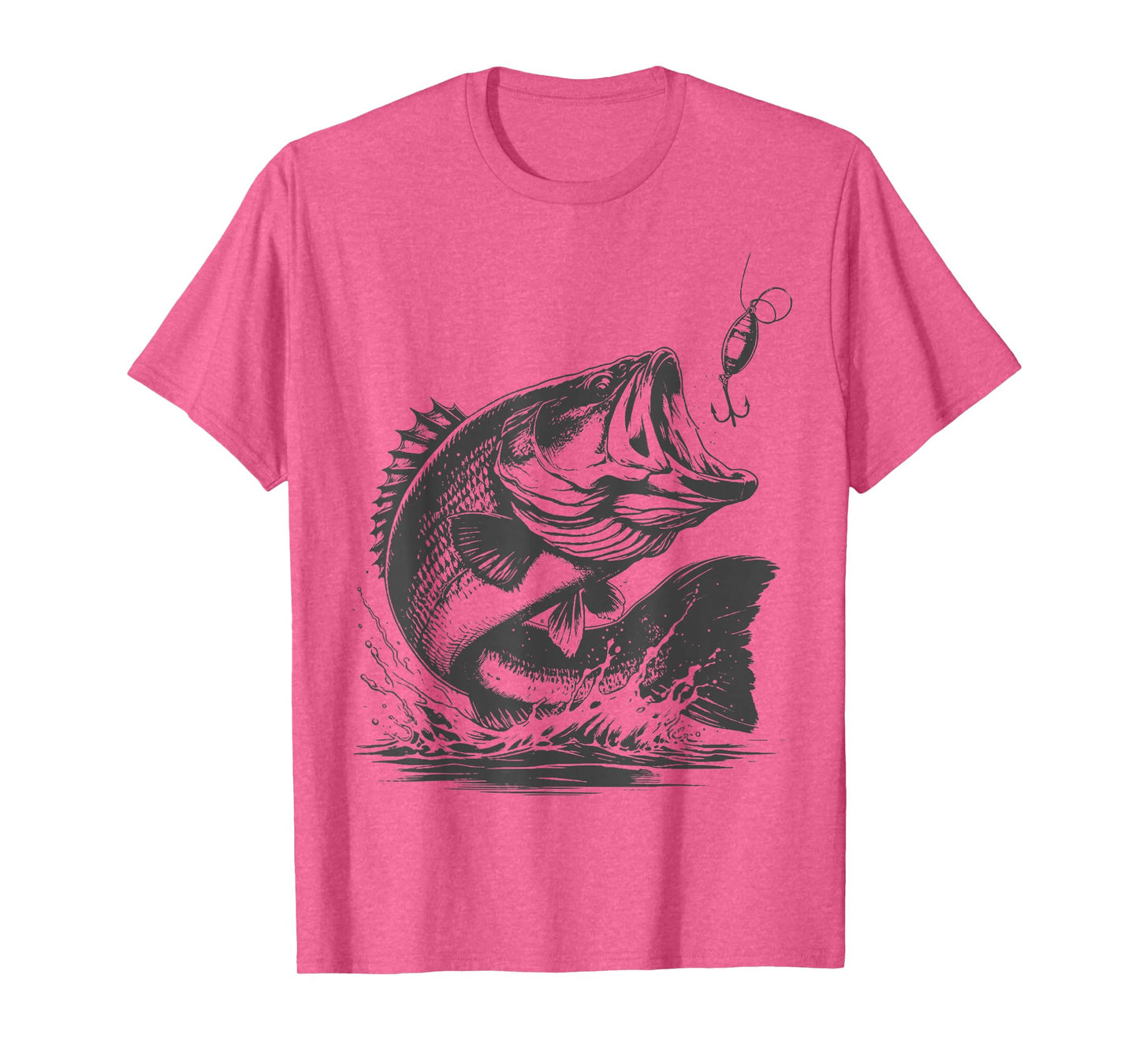Vintage Bass Fishing Fishing Graphic Large Mouth Bass Fish T-Shirt