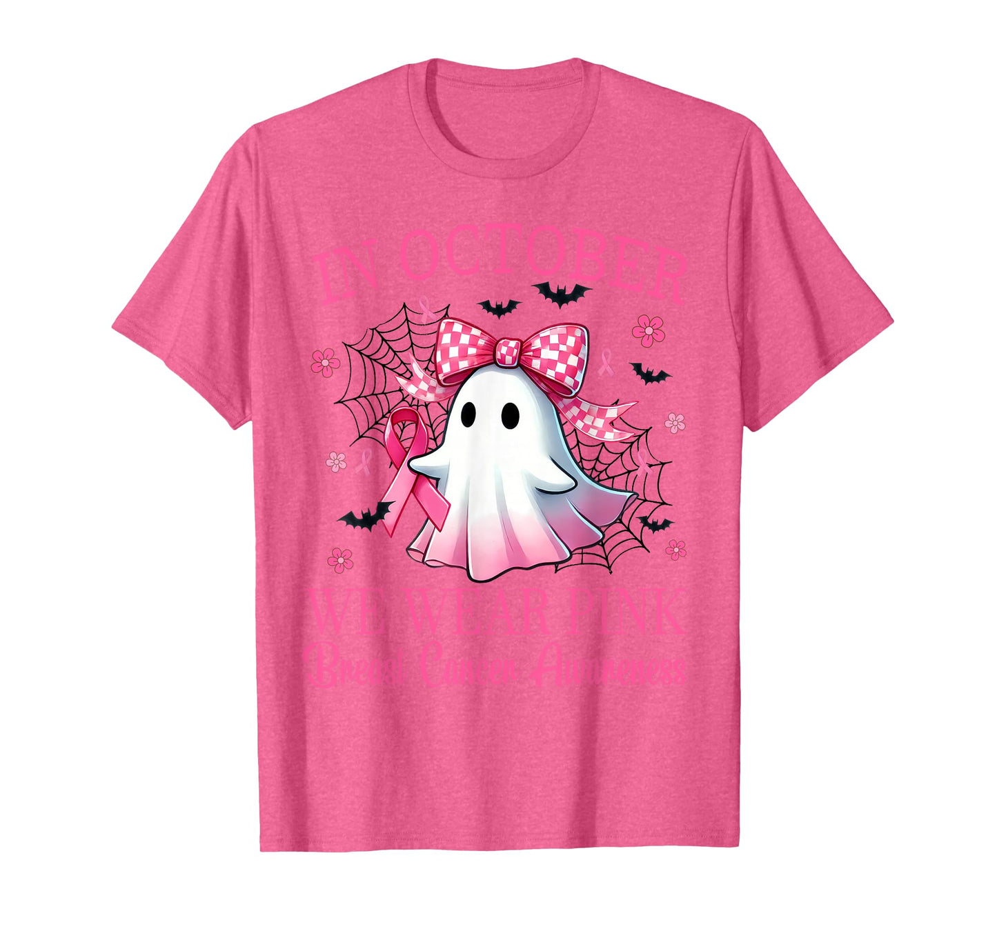 In October We Wear Pink Breast Cancer Awareness T-Shirt