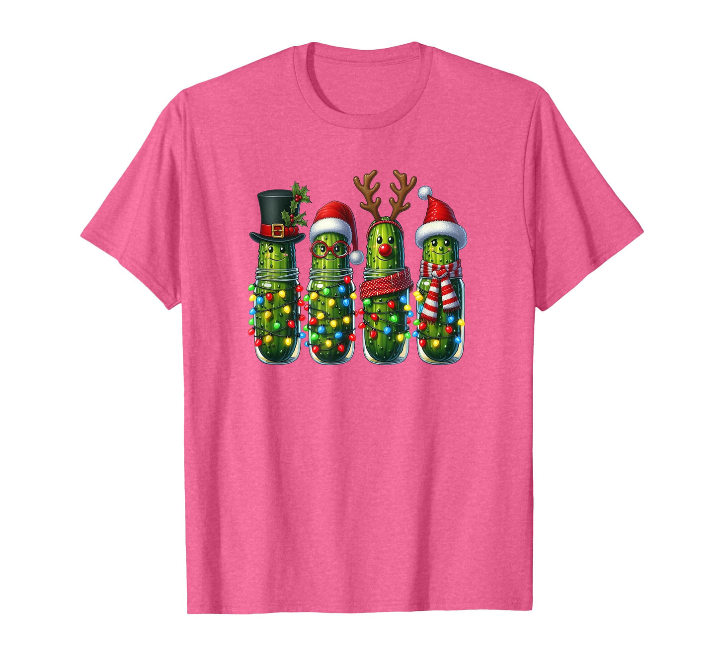 Christmas Pickle Caroling - Jingle All The Brine Funny T-Shirt