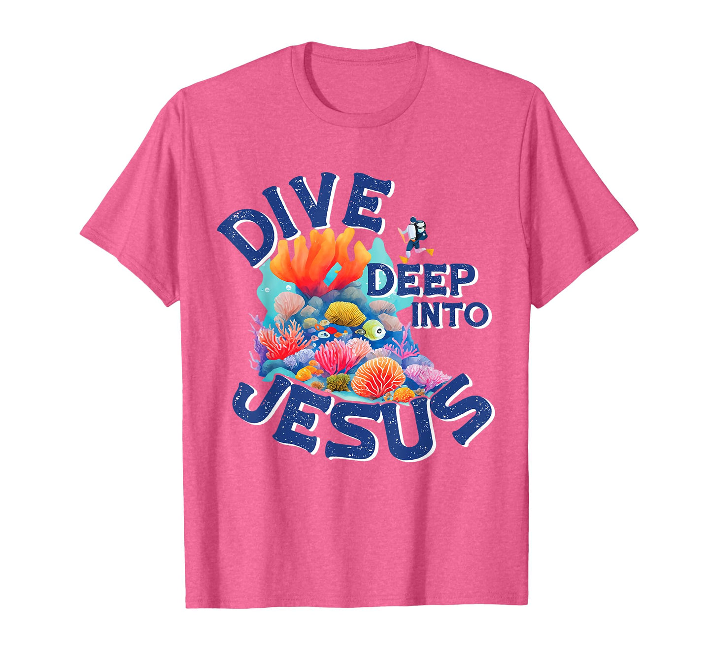 Dive Deep Into Jesus VBS Christian Scuba Diving Underwater T-Shirt