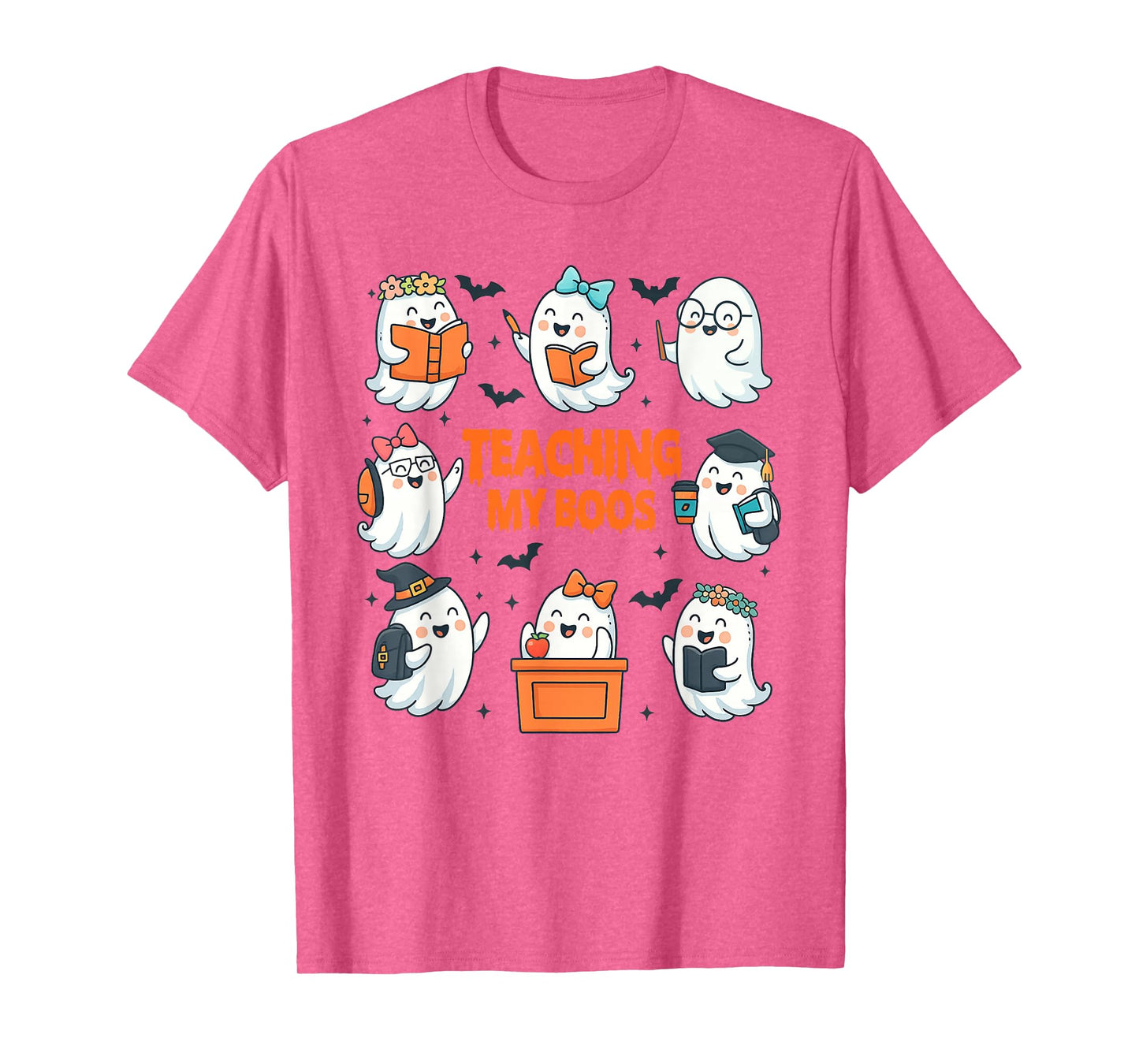 Halloween Vibes Spooky Season Teacher Teaching My Boos T-Shirt