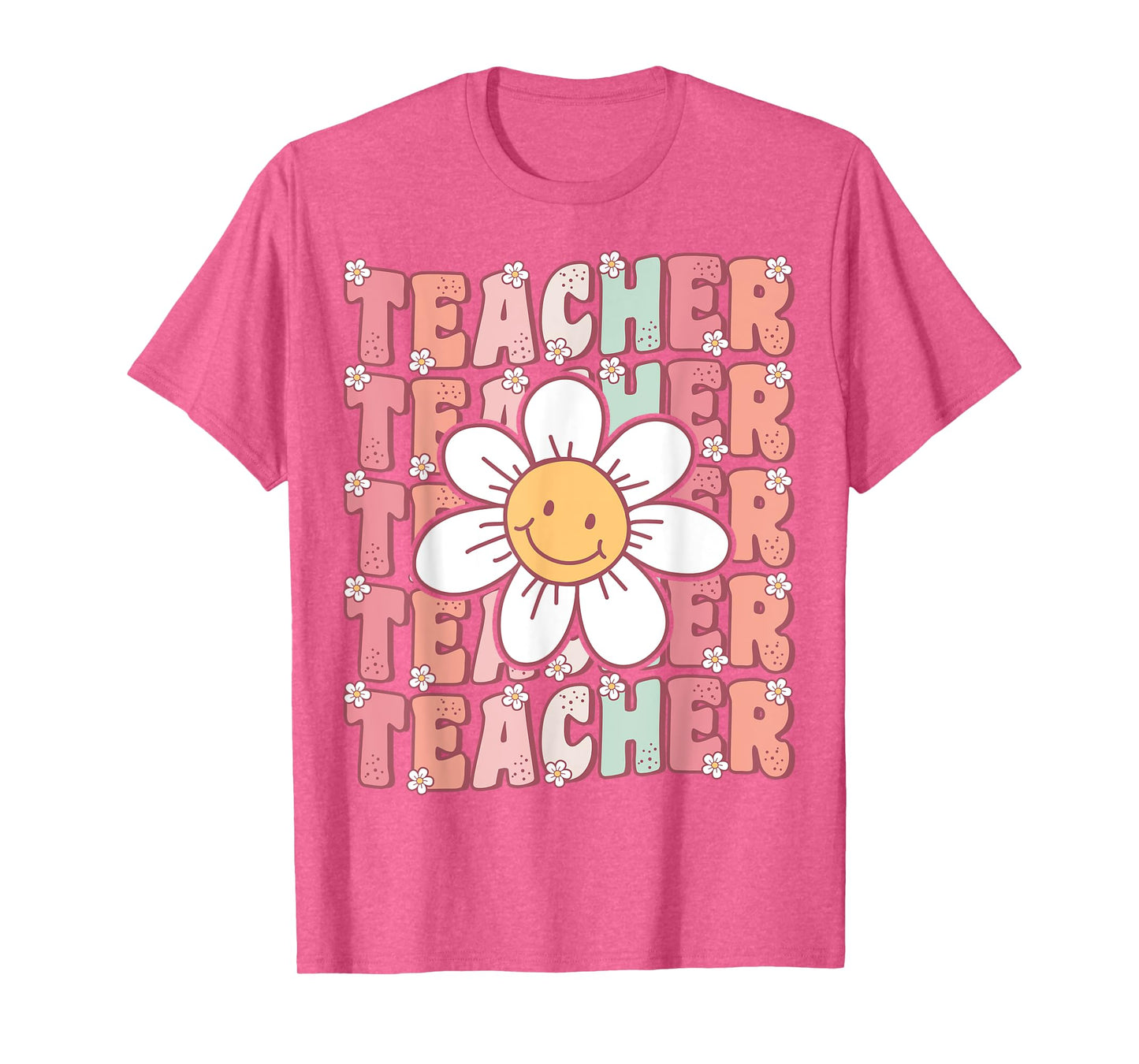 Groovy Teacher Cute 70s Daisy Flower Retro Back to School T-Shirt