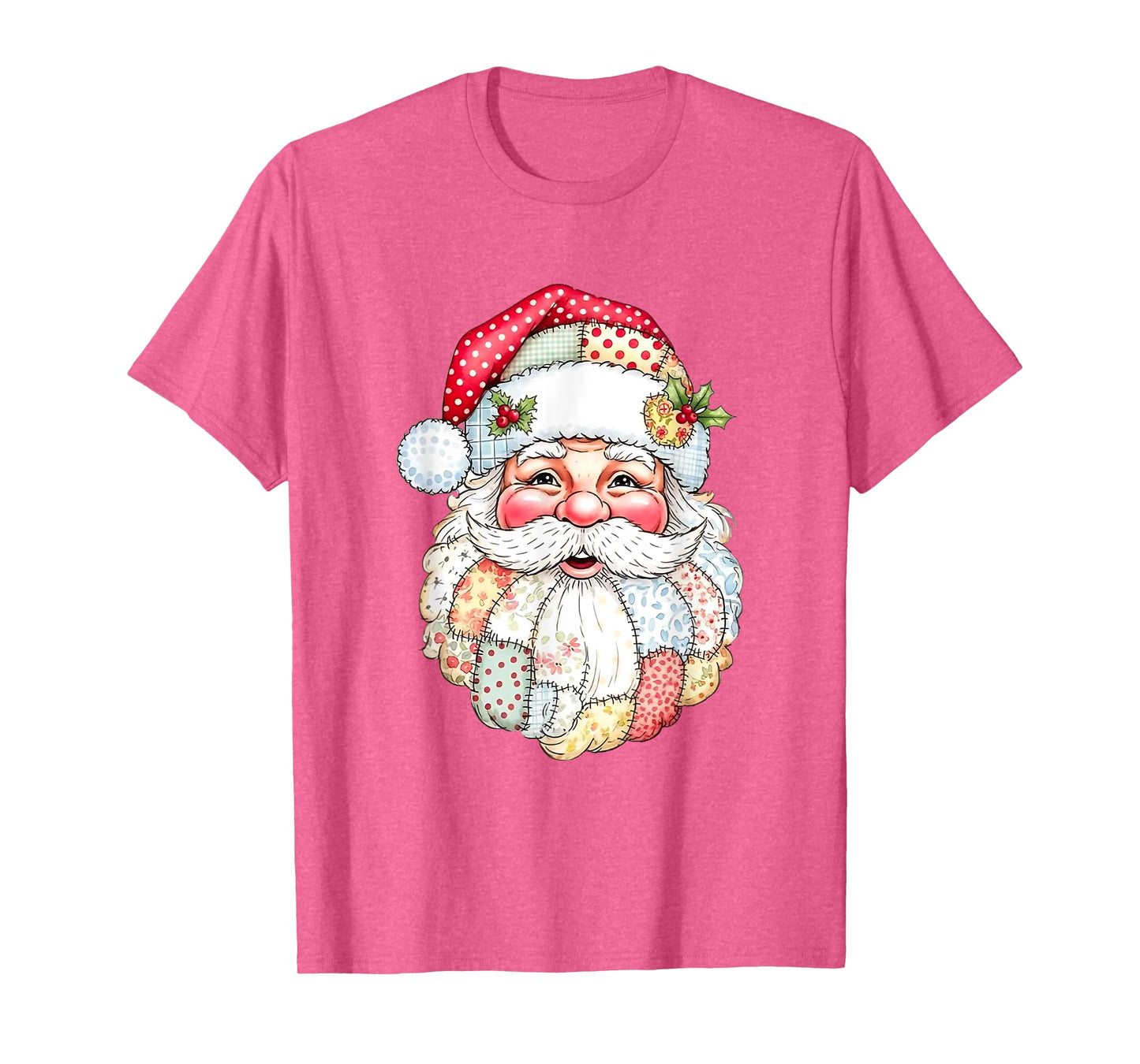 Vintage Santa Claus Face Old Fashioned Christmas Men Women T-Shirt