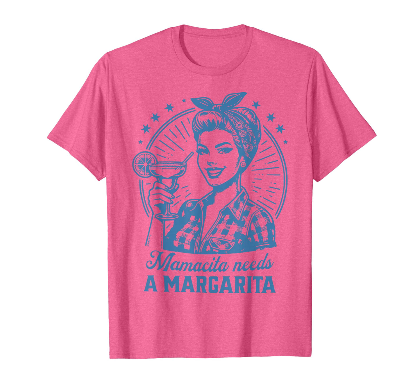 Mamacita Needs A Margarita Funny Drinking Mom Vintage Women T-Shirt