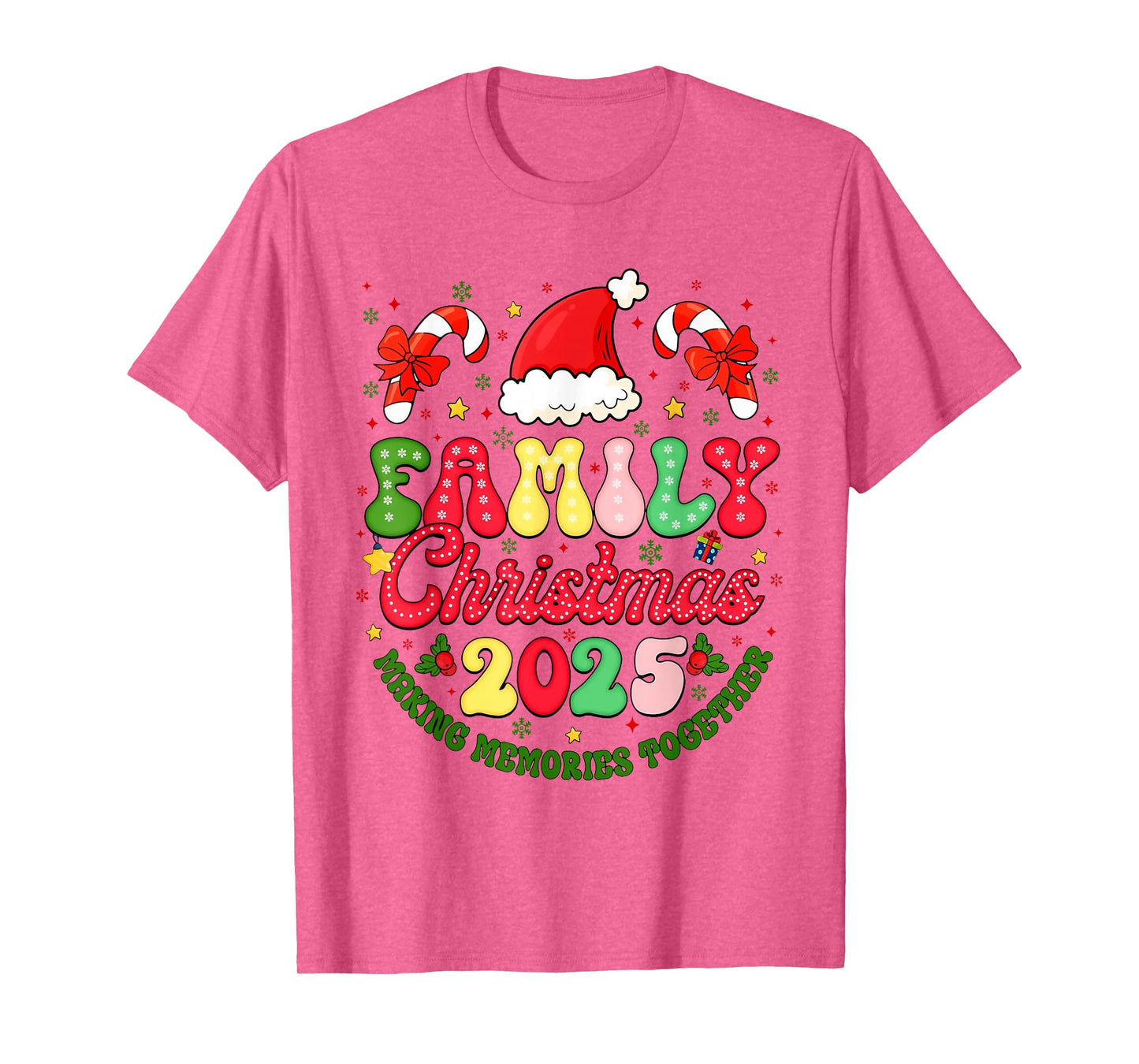 Family Christmas 2025 Making Memories Together Xmas Matching T-Shirt