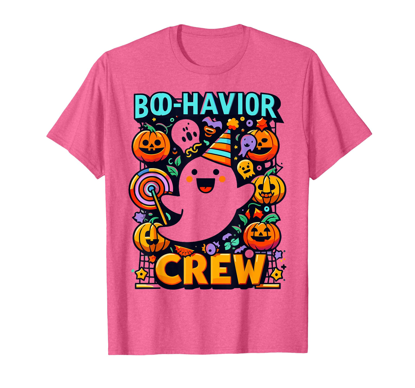 Behavior Analyst Halloween ABA Cute Ghost Boo-Havior Crew T-Shirt