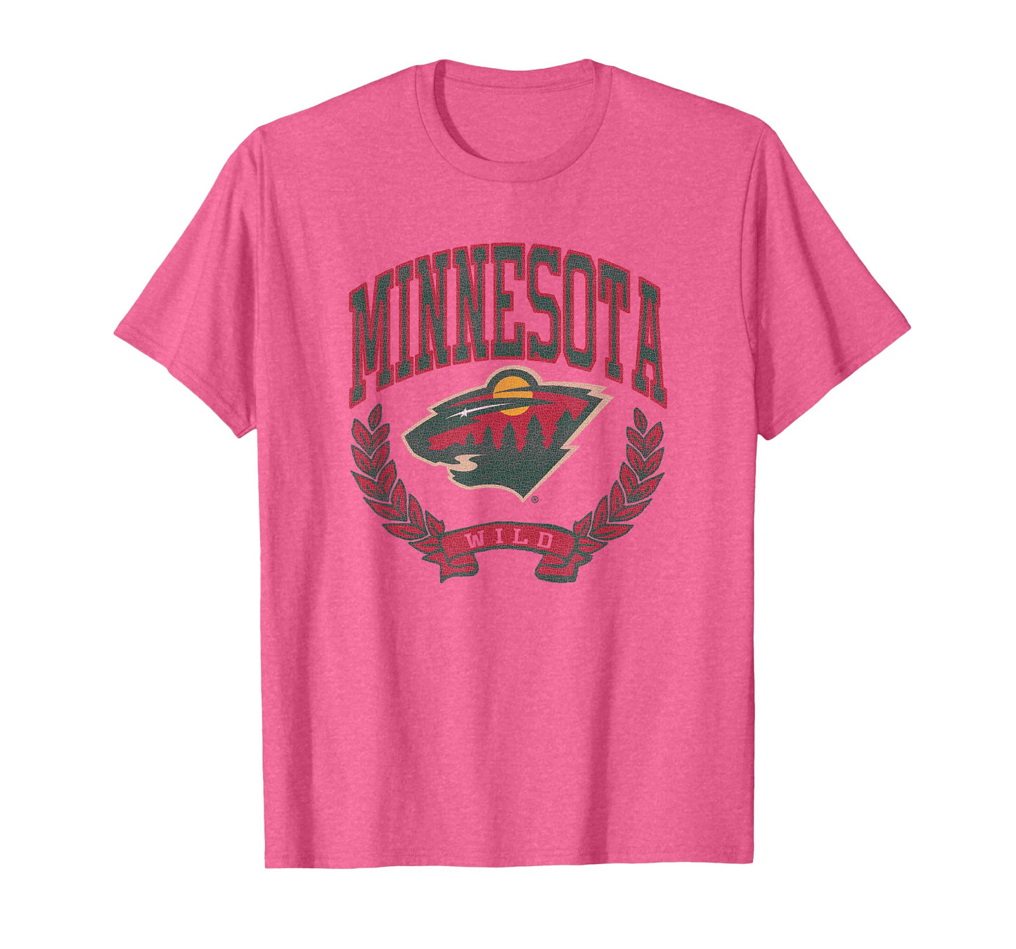 Minnesota Wild Vintage Victory Gray Officially Licensed T-Shirt