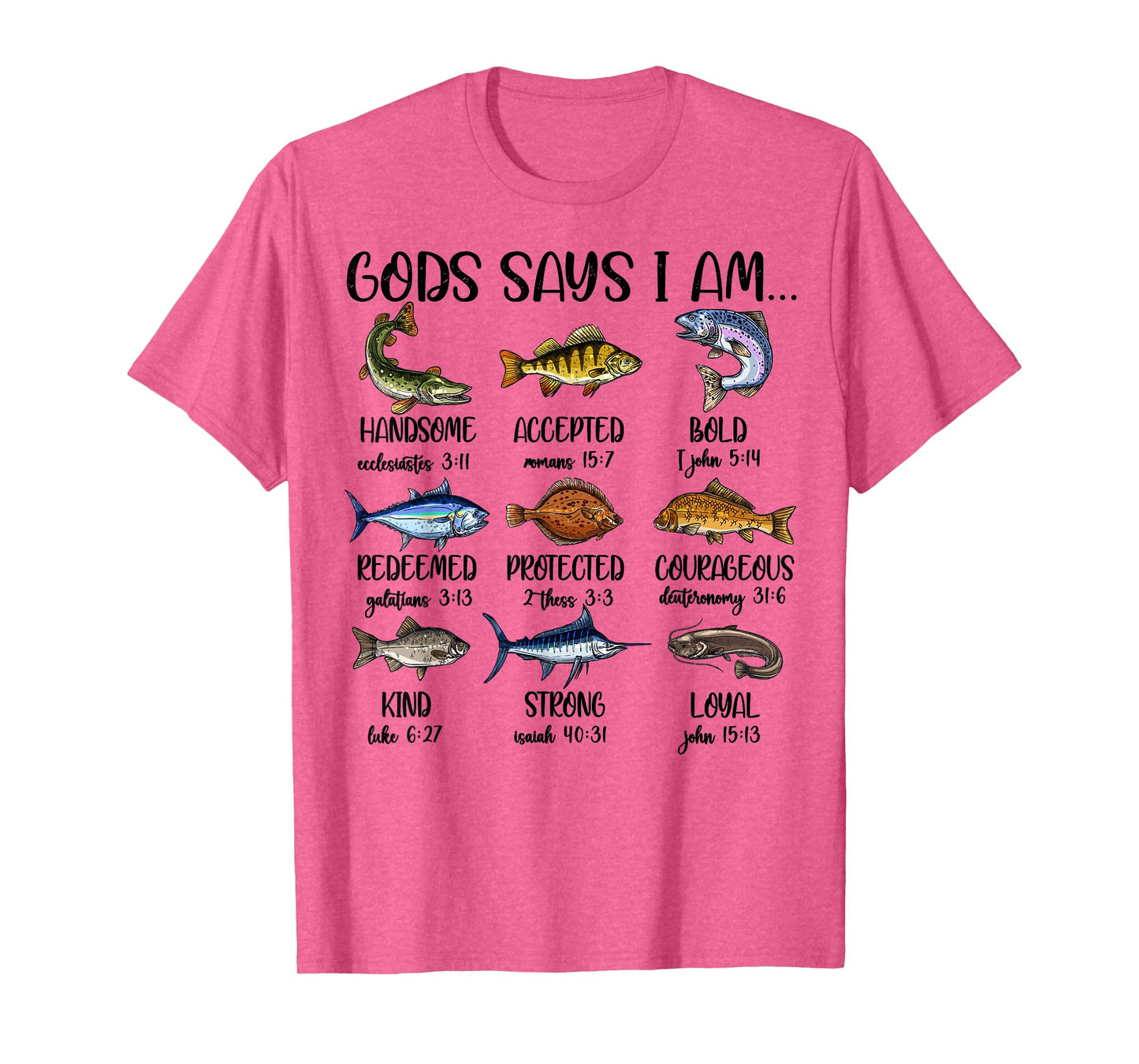 God say I Am Fishing Toddler Boy Jesus Love You Me Christian T-Shirt
