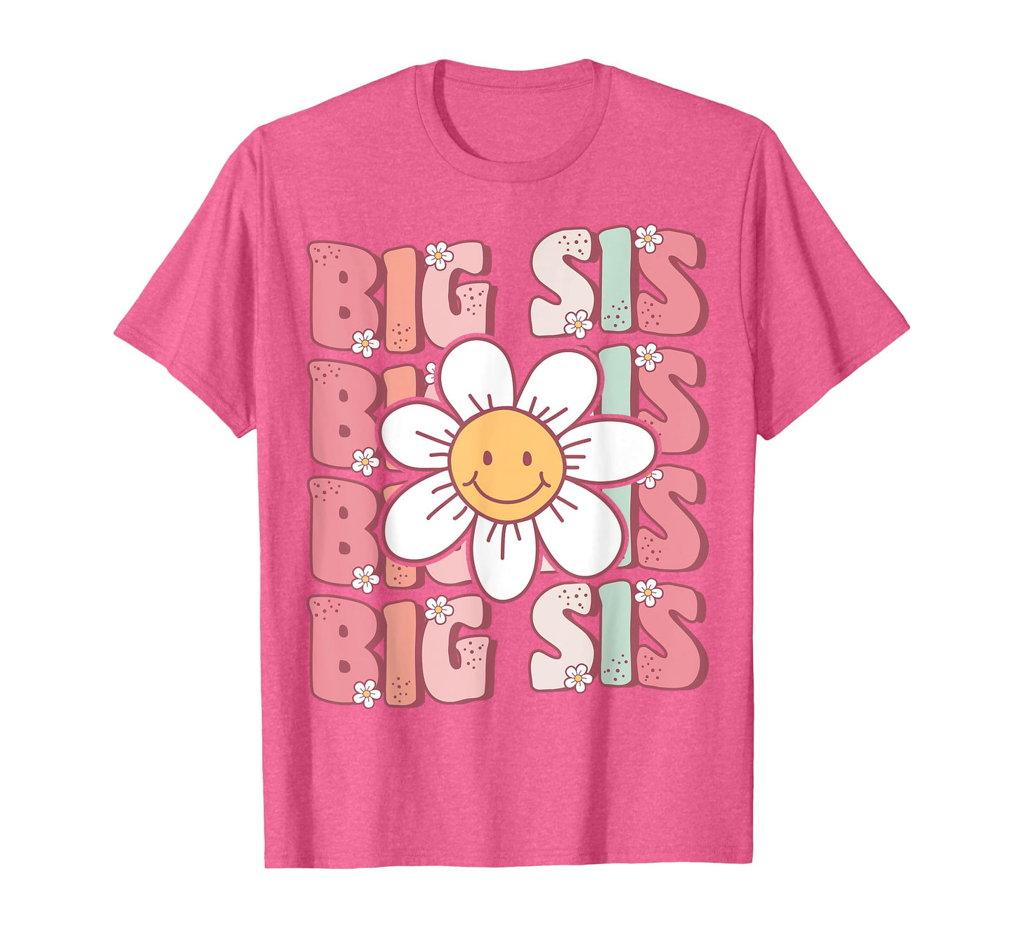 Groovy Big Sis Matching Family Birthday Party Daisy Flower T-Shirt