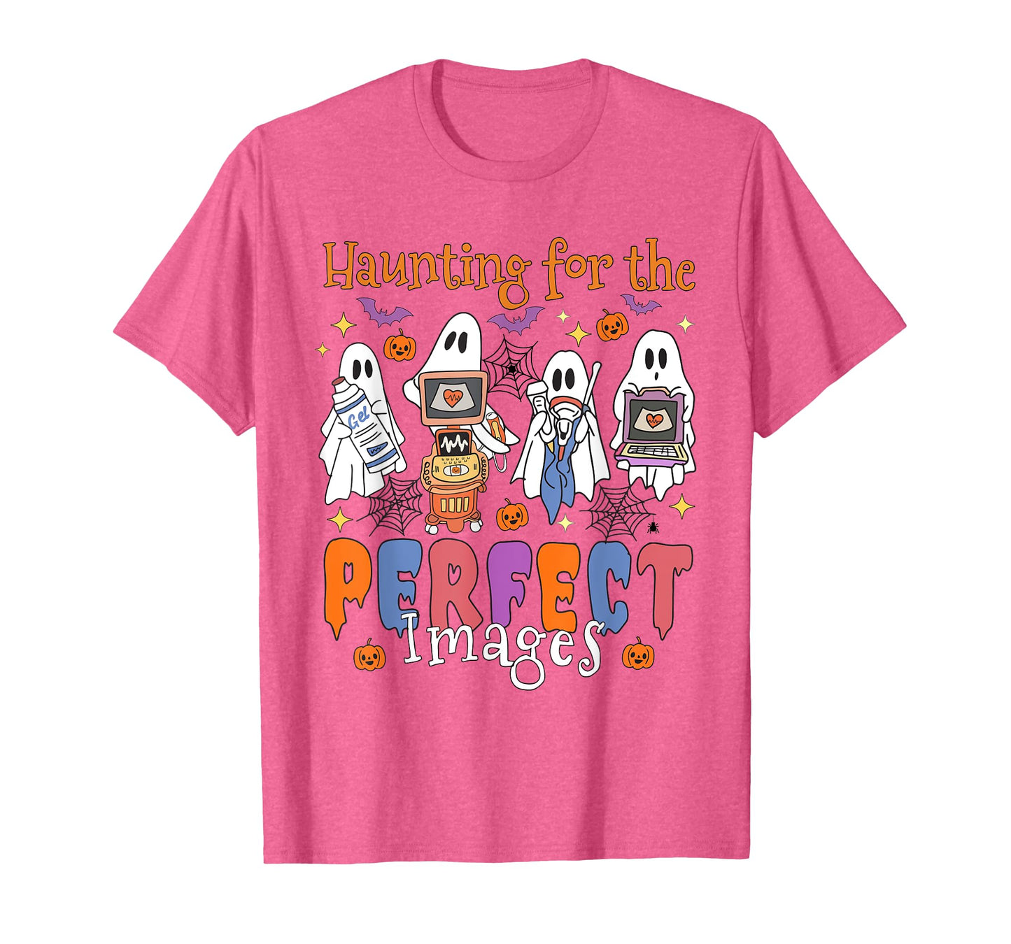Women Halloween Sonographer Haunting For The Perfect Images T-Shirt