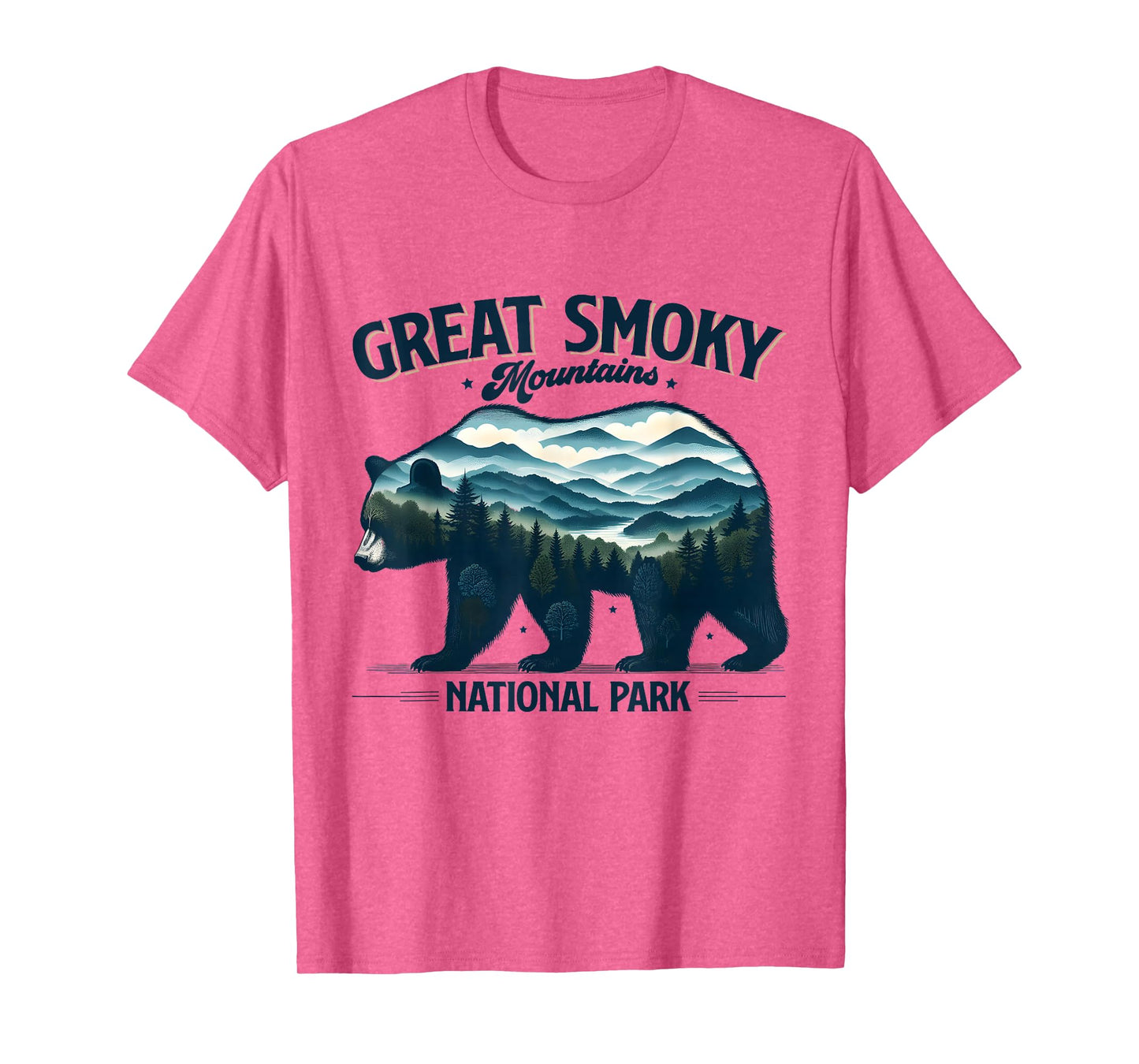 Hiking Camping Great Smoky Mountains National Park Bear T-Shirt