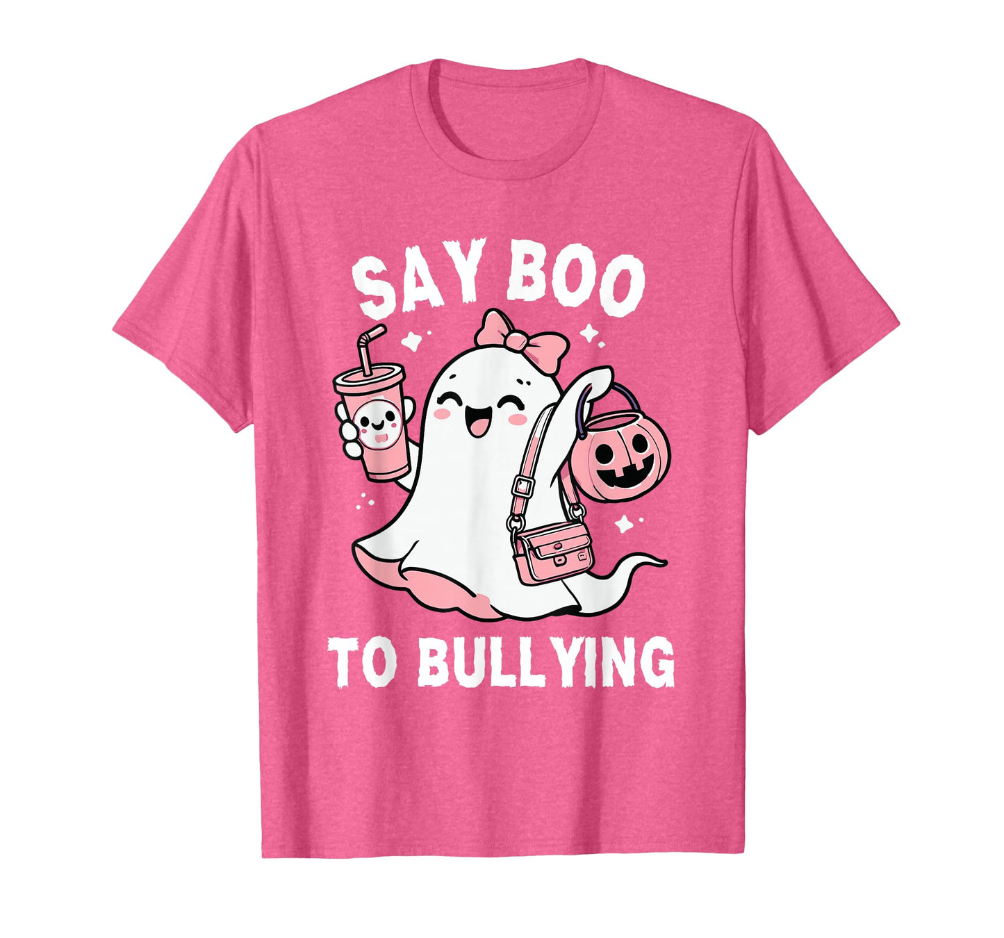 Say Boo To Bullying Orange Anti Bullying Unity Day Halloween T-Shirt