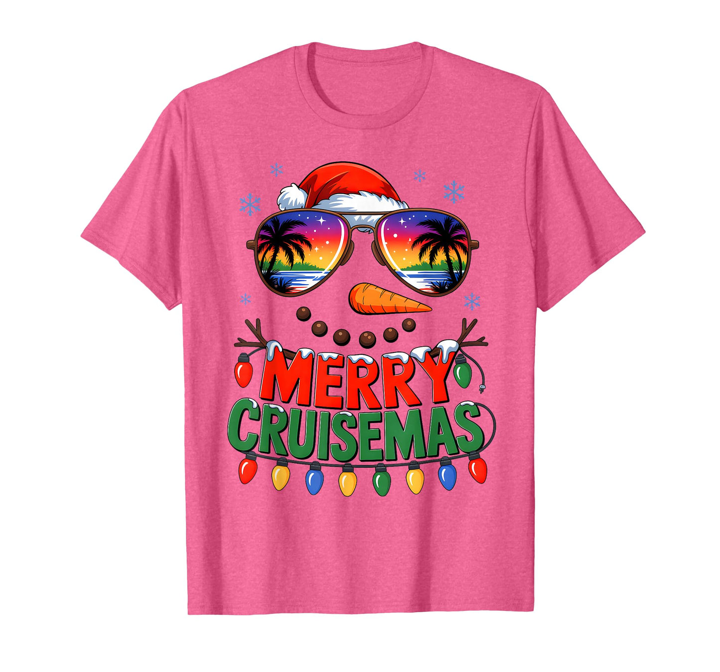 Merry Cruisemas 2025 Christmas Santa Snowman Cruise Family T-Shirt