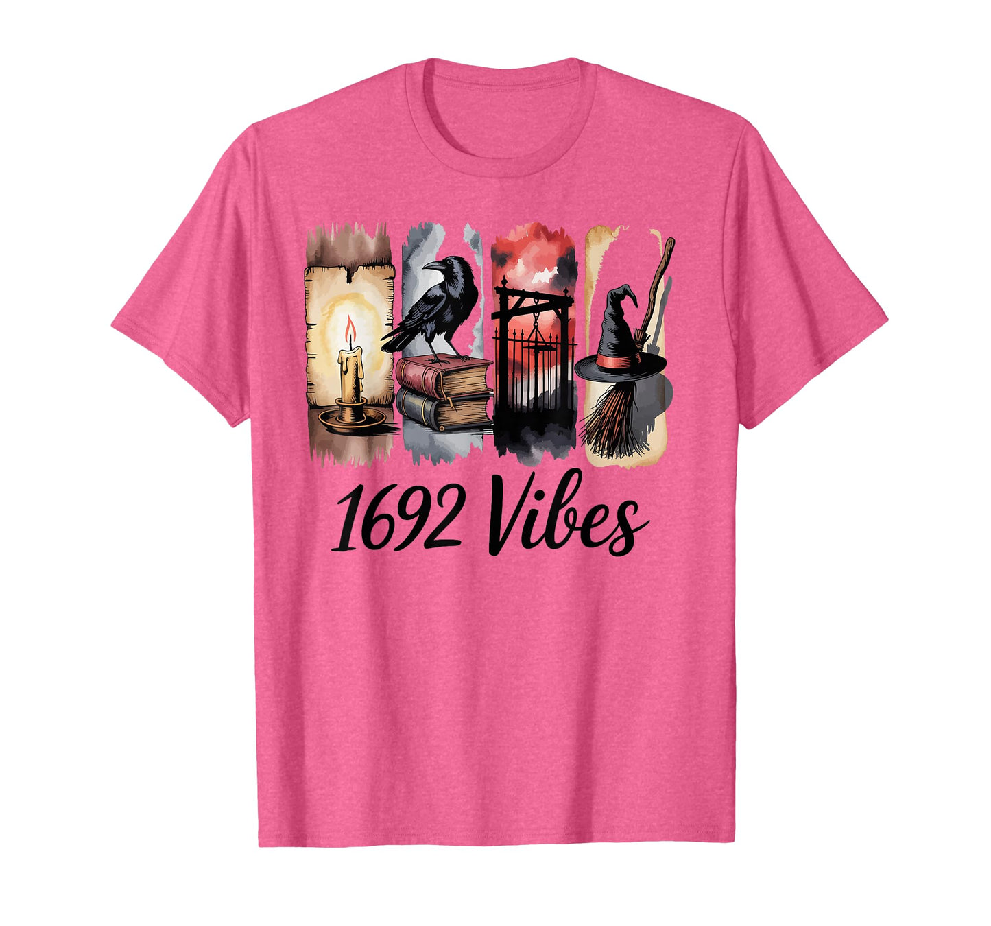 1692 Vibes Salem Witch Trials Historical Gothic T-Shirt