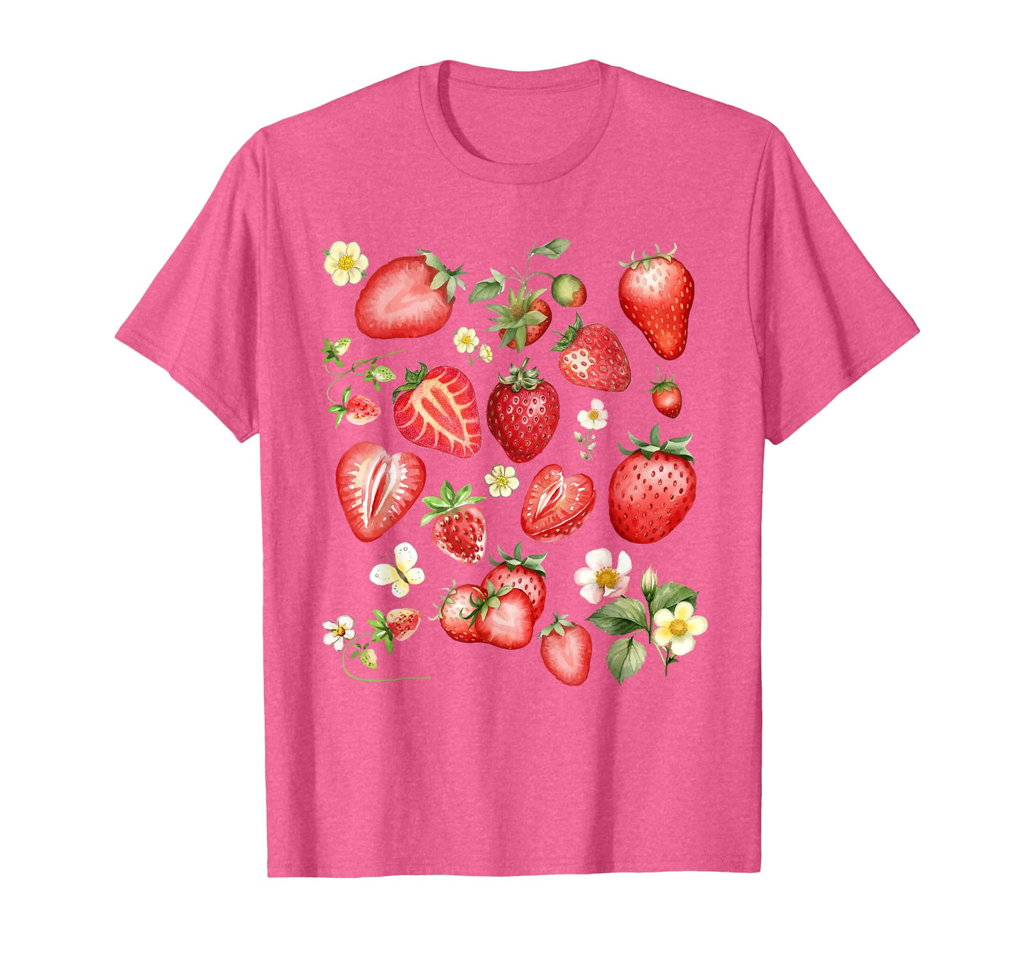 Boho Vintage Strawberry Festival Gift for Berry Fruit Lovers T-Shirt
