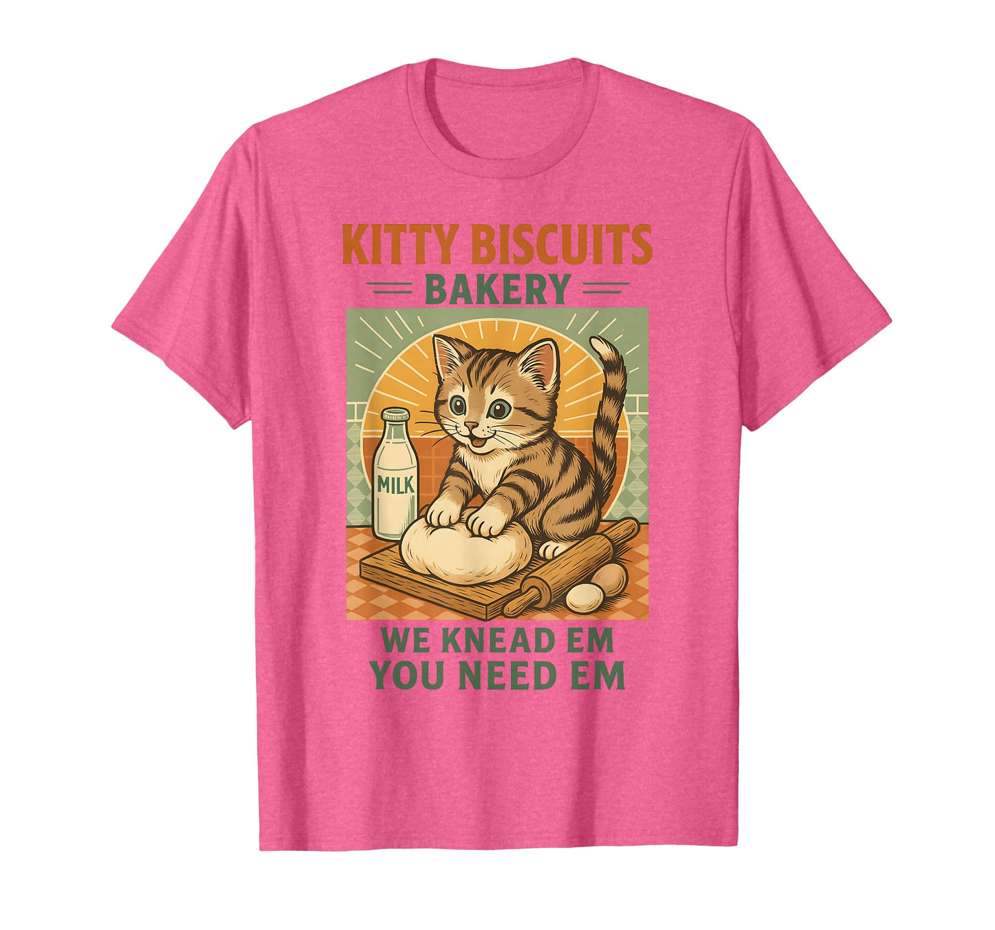 Funny Kitty Biscuits Bakery cat Lover kiten Baker T-Shirt