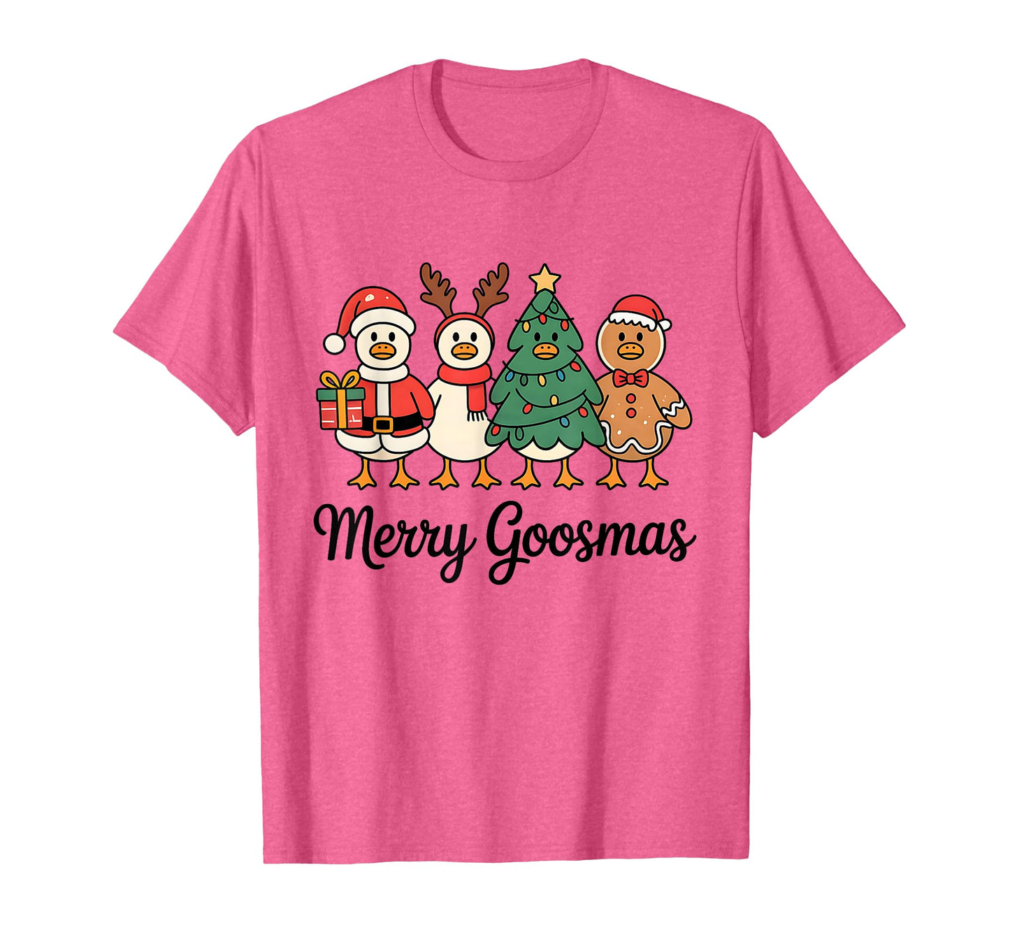Merry Goose on The Loose Funny Christmas Silly Humor T-Shirt