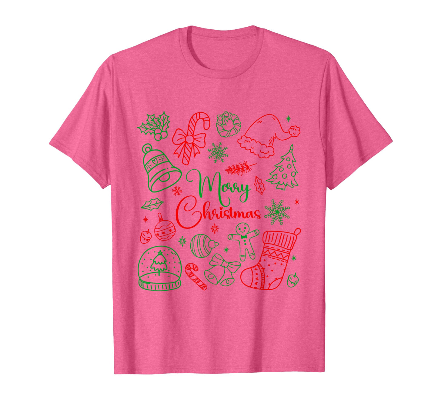 Merry Christmas Bow Santa Xmas Coquette Aesthetic Girl Women T-Shirt