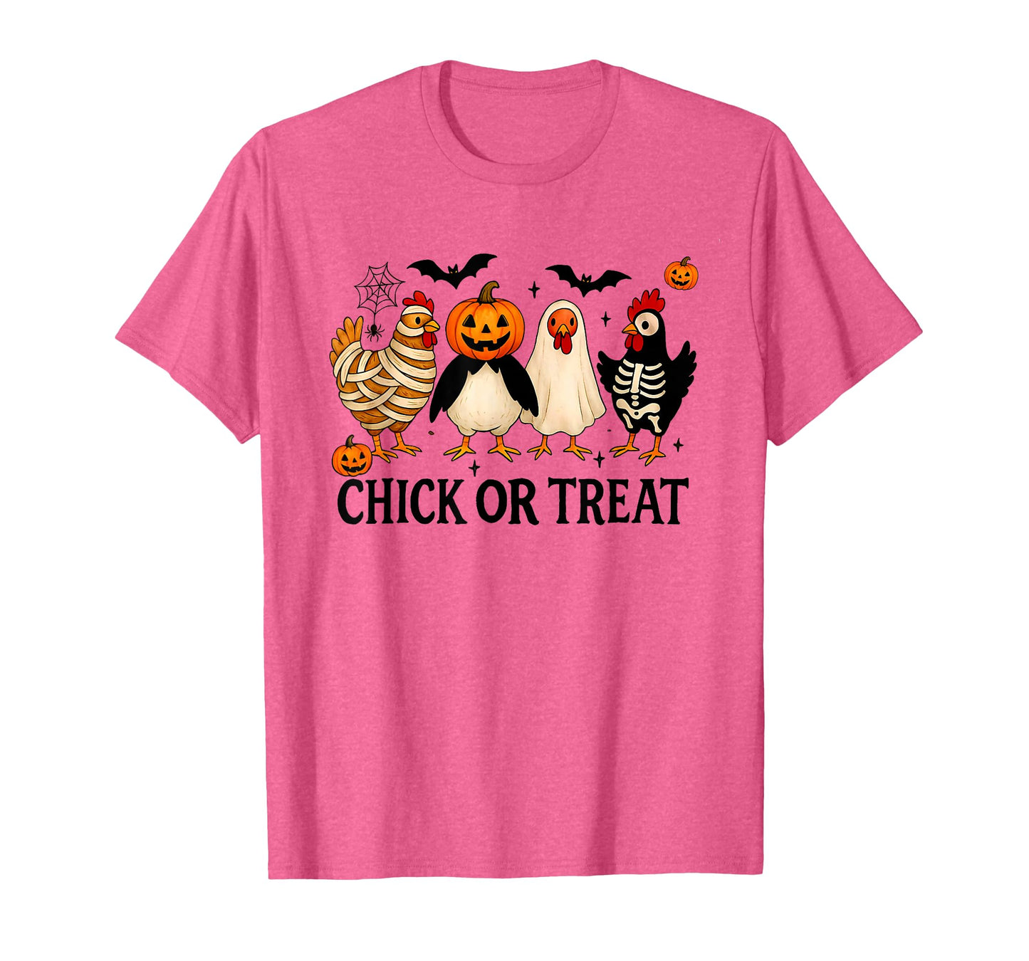Chick Or Treat Funny Halloween Chicken Lover Witch T-Shirt