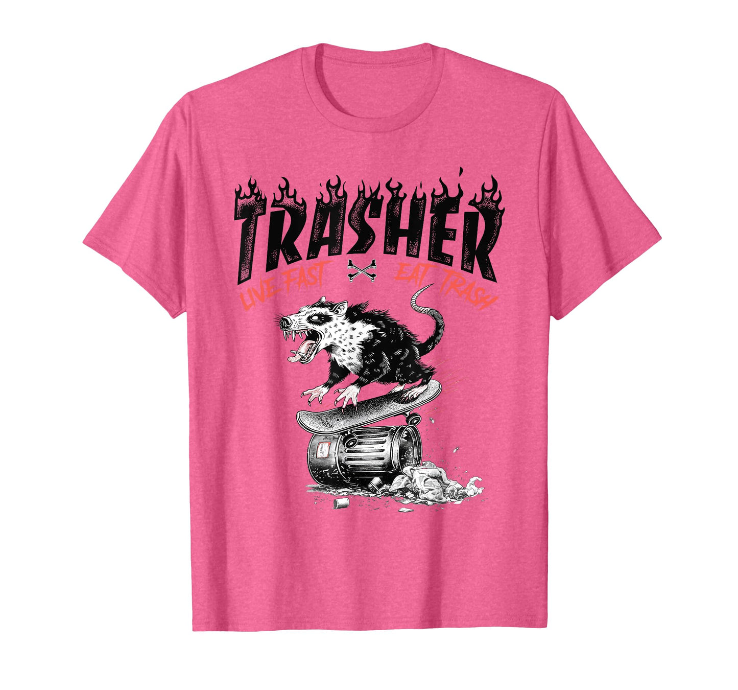 Vintage Rad Opossum Trasher Skater Tee - Funny Skateboad T-Shirt