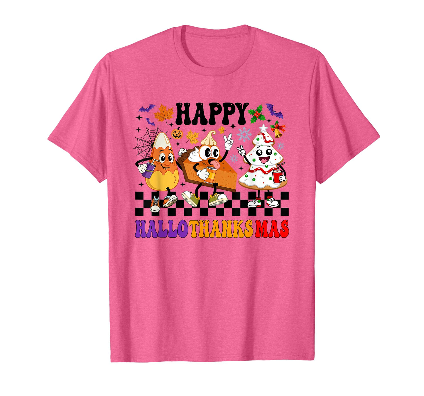 Halloween Thanksgiving Happy Hallothanksmas Season Coffee T-Shirt