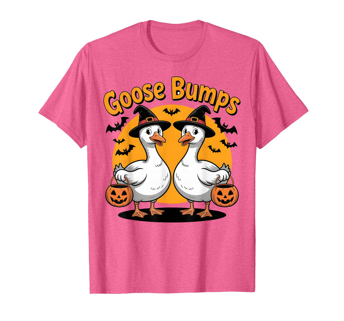 Goose Bumps Funny Witch Goose Halloween Pun T-Shirt