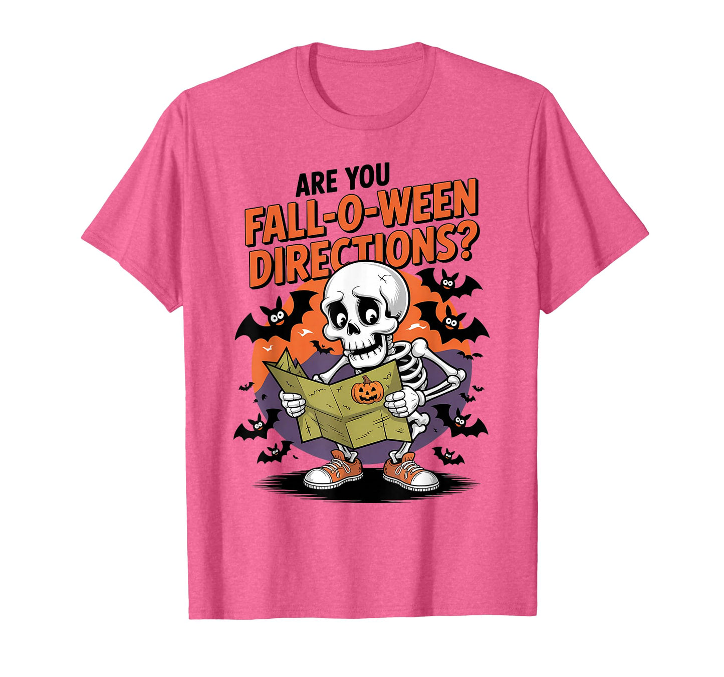 Funny are You Fall O Ween Directions Halloween Teacher Joke T-Shirt