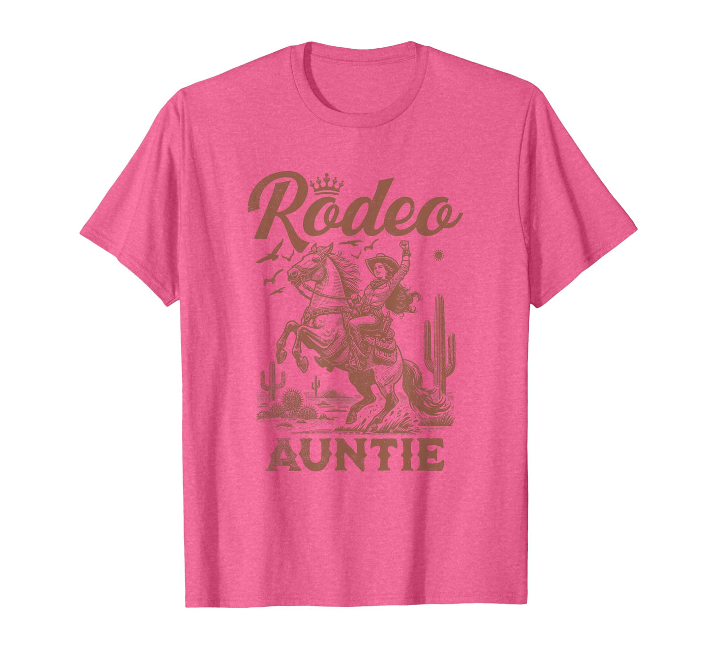 Mothers Day Rodeo Aunt Western Cowboy Auntie Family Matching T-Shirt