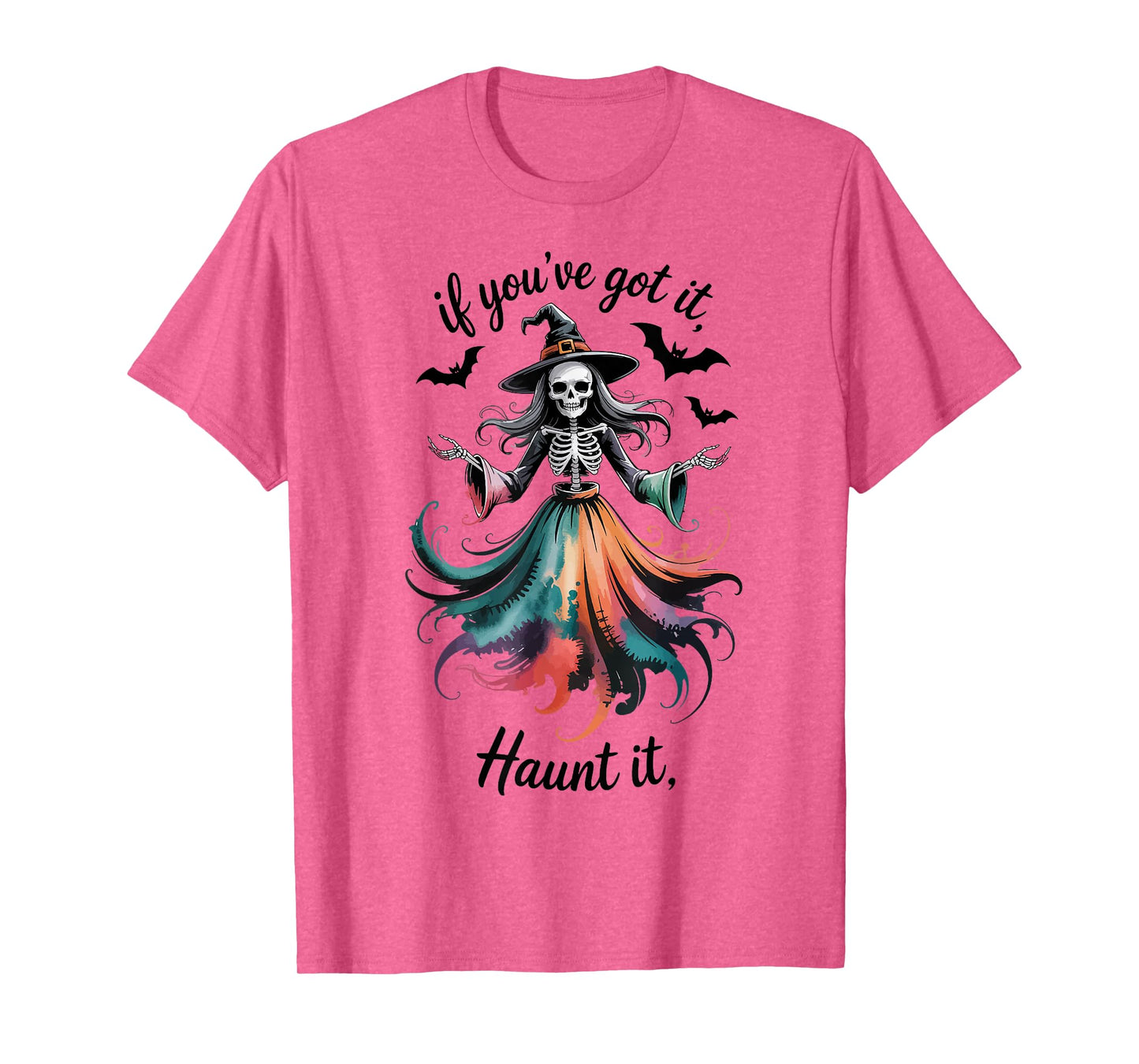 Haunt It Skeleton Witch T-Shirt