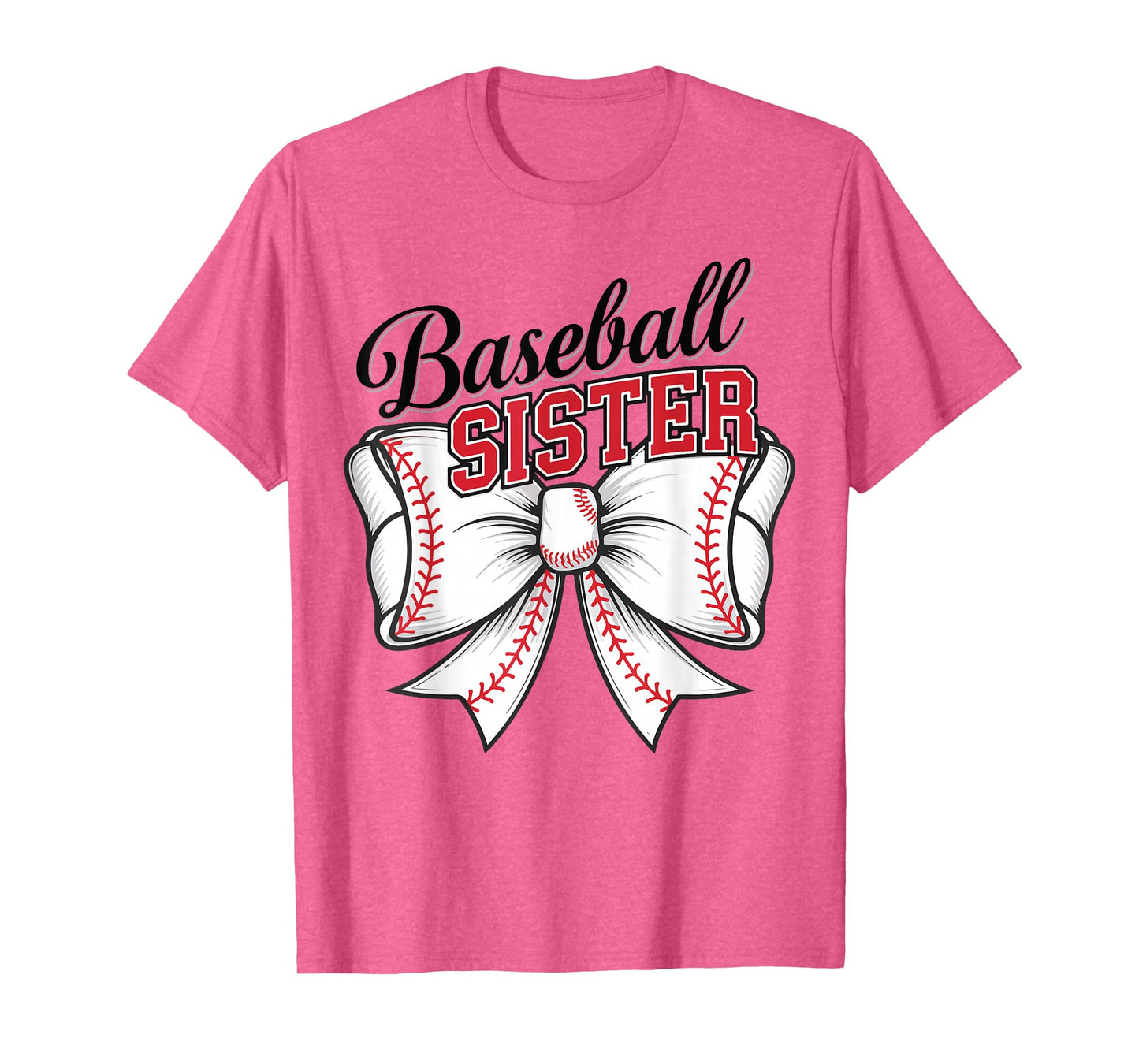 Girl Baseball Sister Coquette Bow Baseball Game Day Toddler T-Shirt
