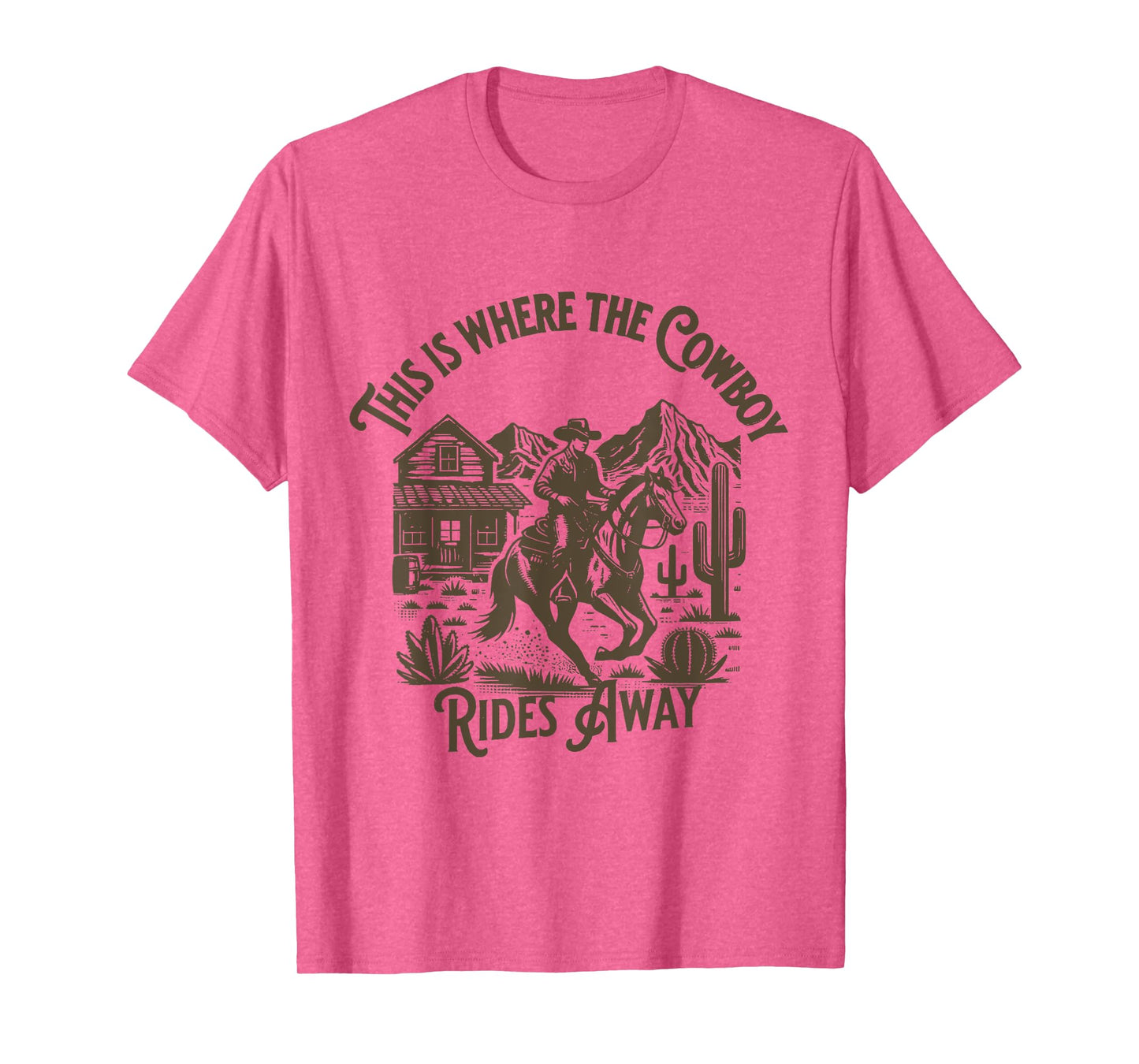 This is Where the Cowboy Rides Away Shirt, Vintage Cowboy T-Shirt