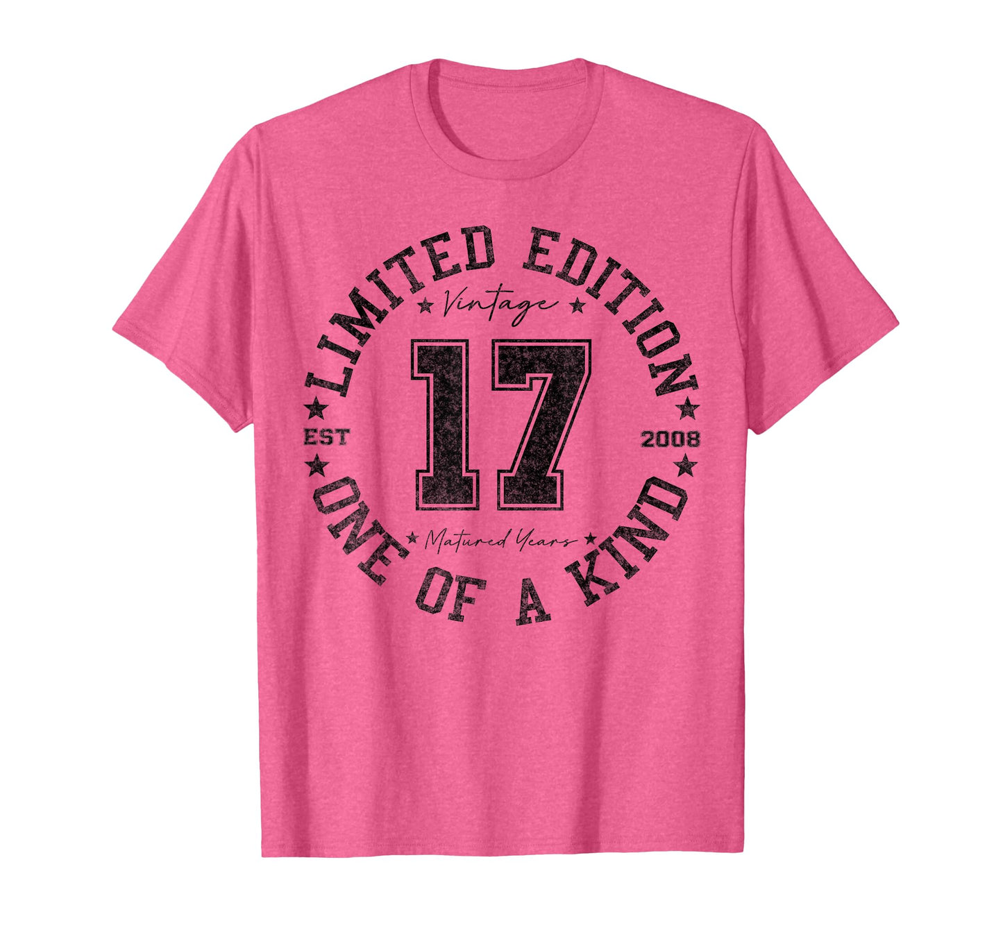 17 Year Old Gifts Vintage 2008 Limited Edition 17th Birthday T-Shirt