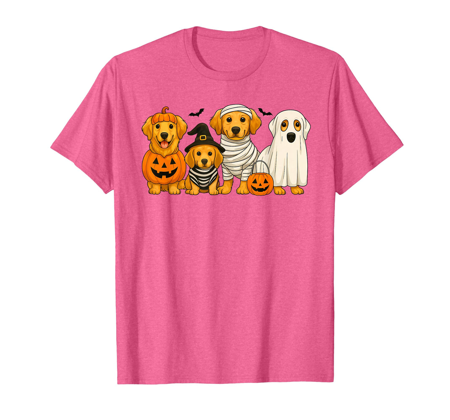 Retriever Lover Dog Mom Halloween Vibes Spooky Boo Pumpkin T-Shirt