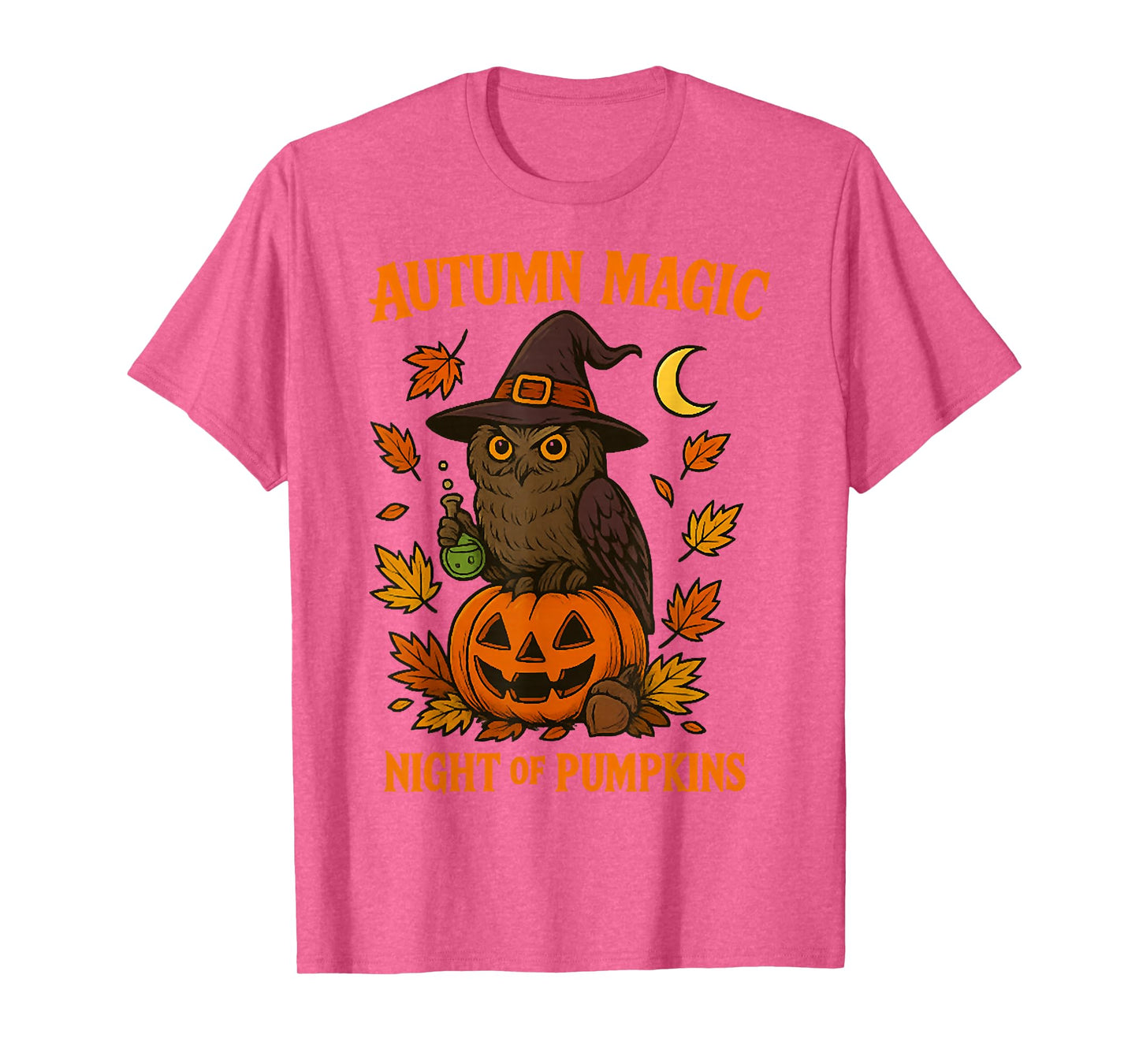 Autumn Magic, Night of Pumpkins, Owl Witch Hat, and Pumpkin T-Shirt