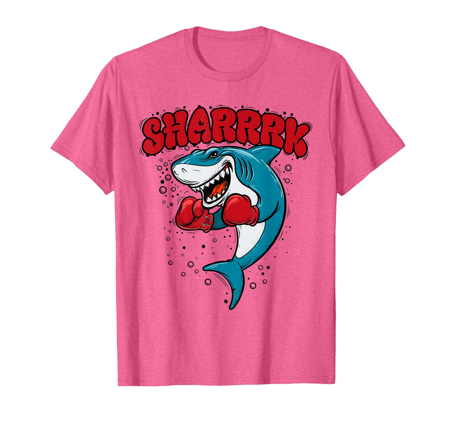 Funny Boxing Whale Shark With Red Gloves Daddy Baby Mommy T-Shirt