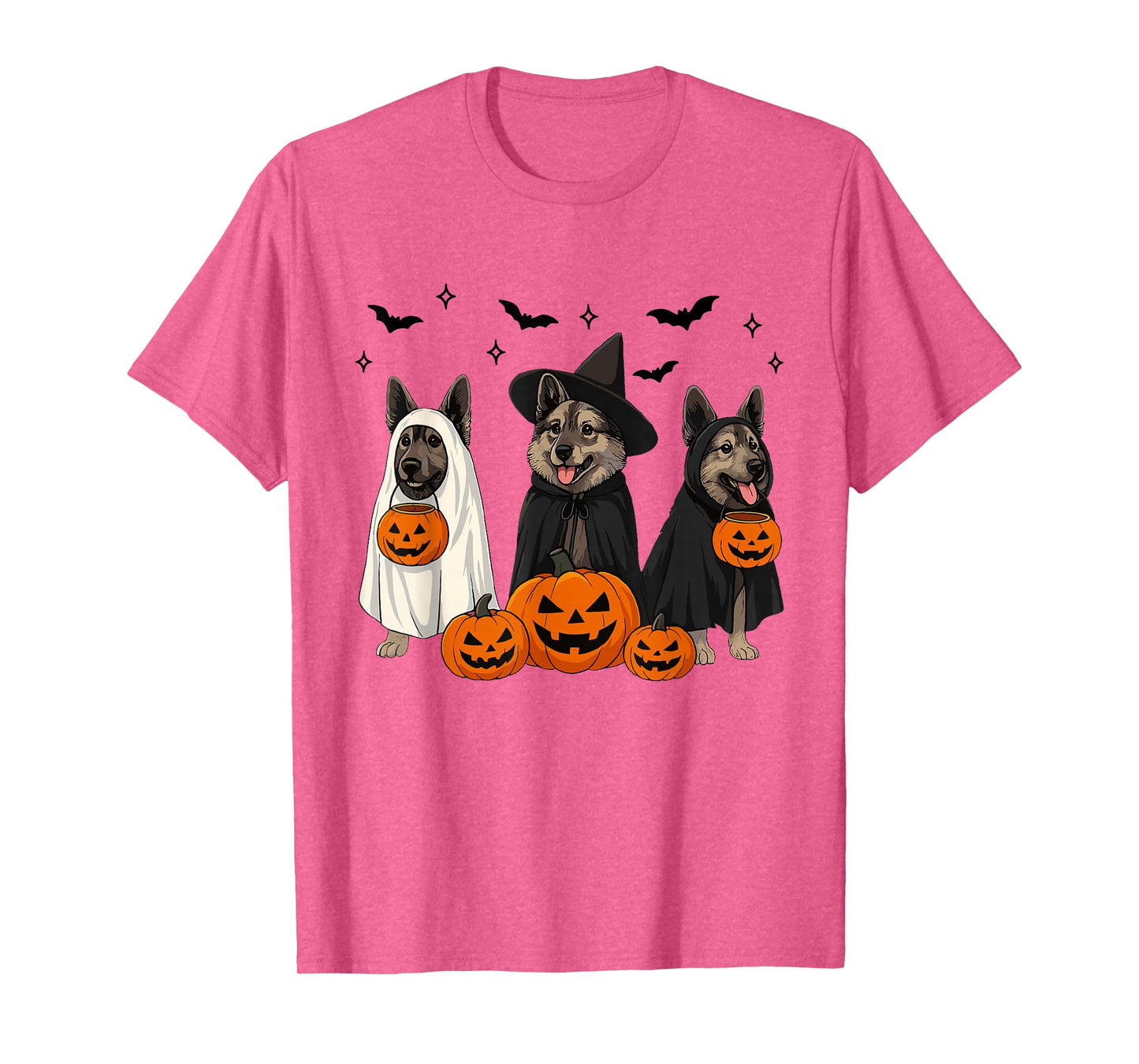Fall Norwegian Elkhound Halloween Norwegian Elkhound Dog Mom T-Shirt