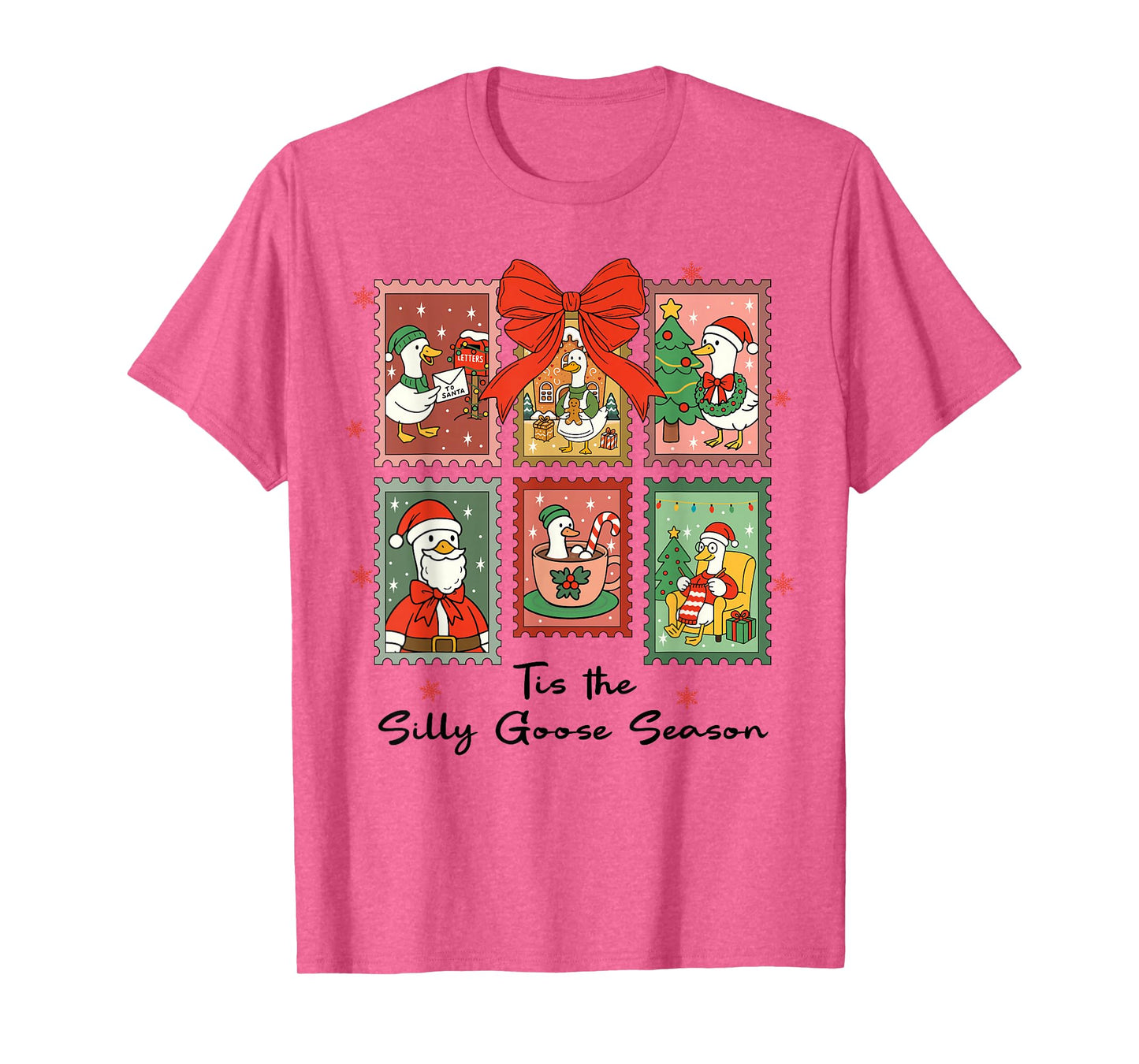 'Tis The Silly-Goose Season, Silly-Goose Santa Christmas T-Shirt
