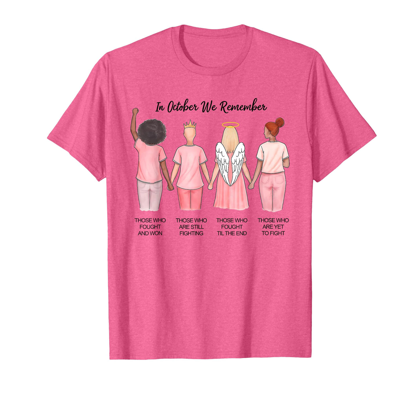 In October We Remember Those Who Fought And Won Women Girls T-Shirt