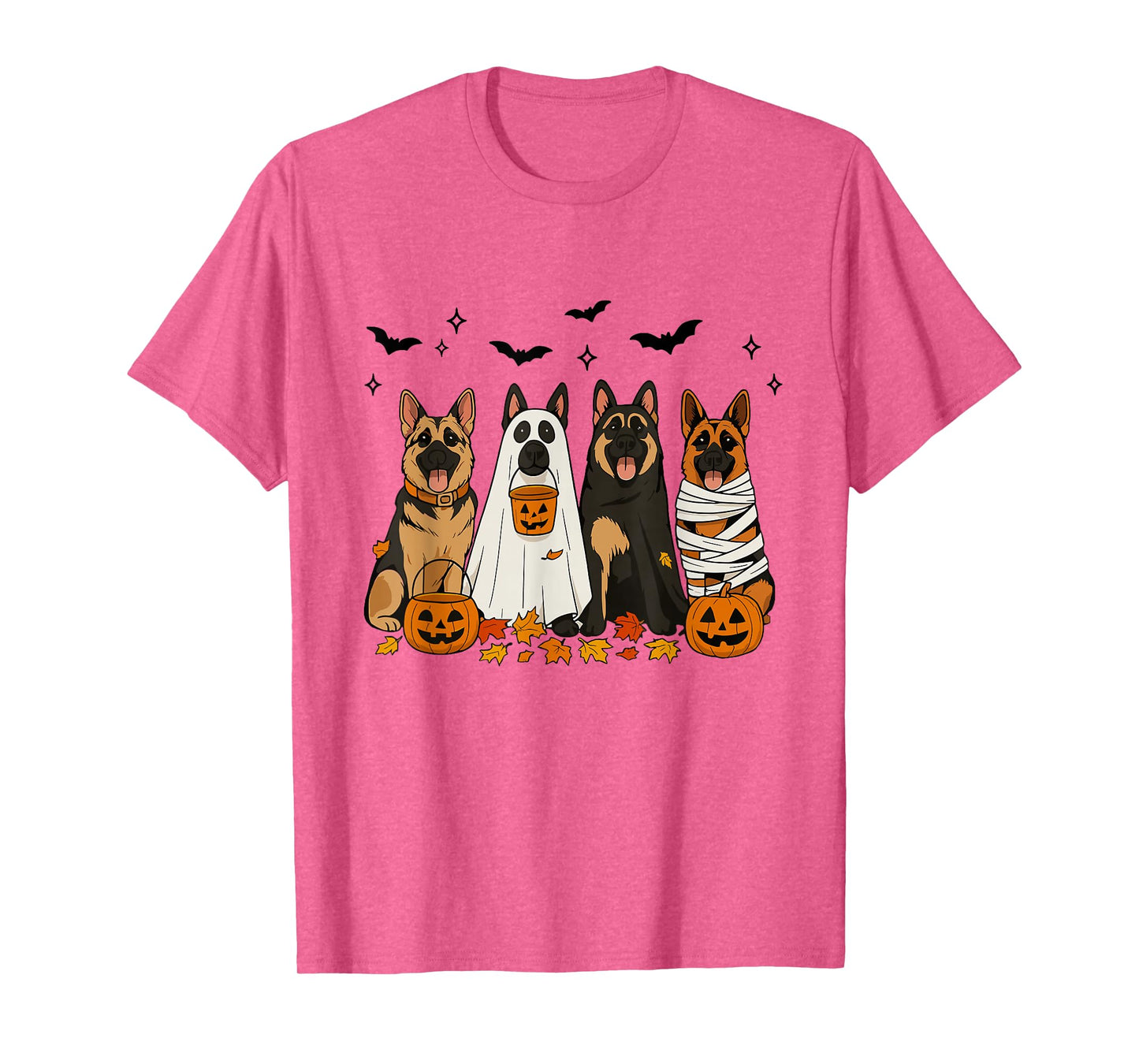 Fall German Shepherd Halloween Witch German Shepherd Dog Mom T-Shirt