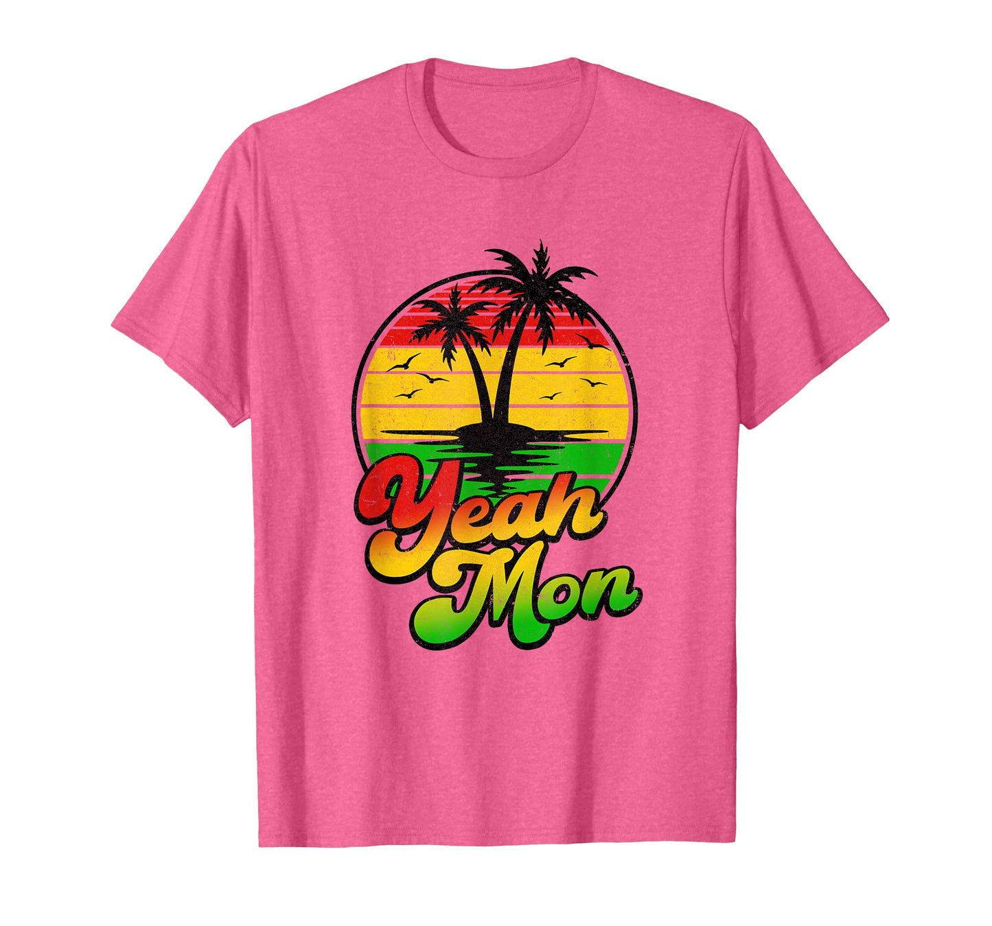 Yeah Mon Vintage Jamaica Summer Vacation Jamaican Retro T-Shirt