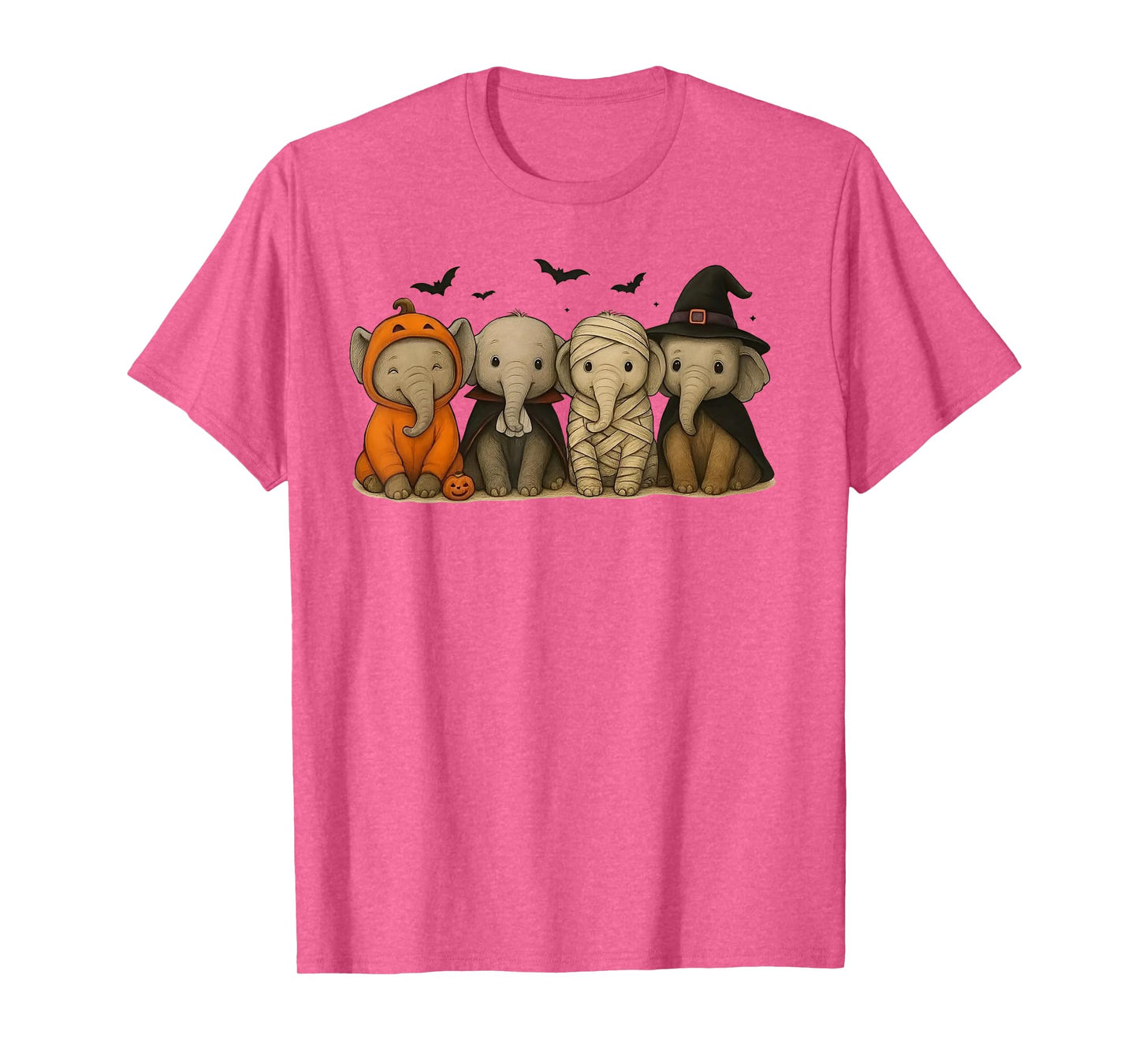 Elephant Halloween Mummy Witch T-Shirt