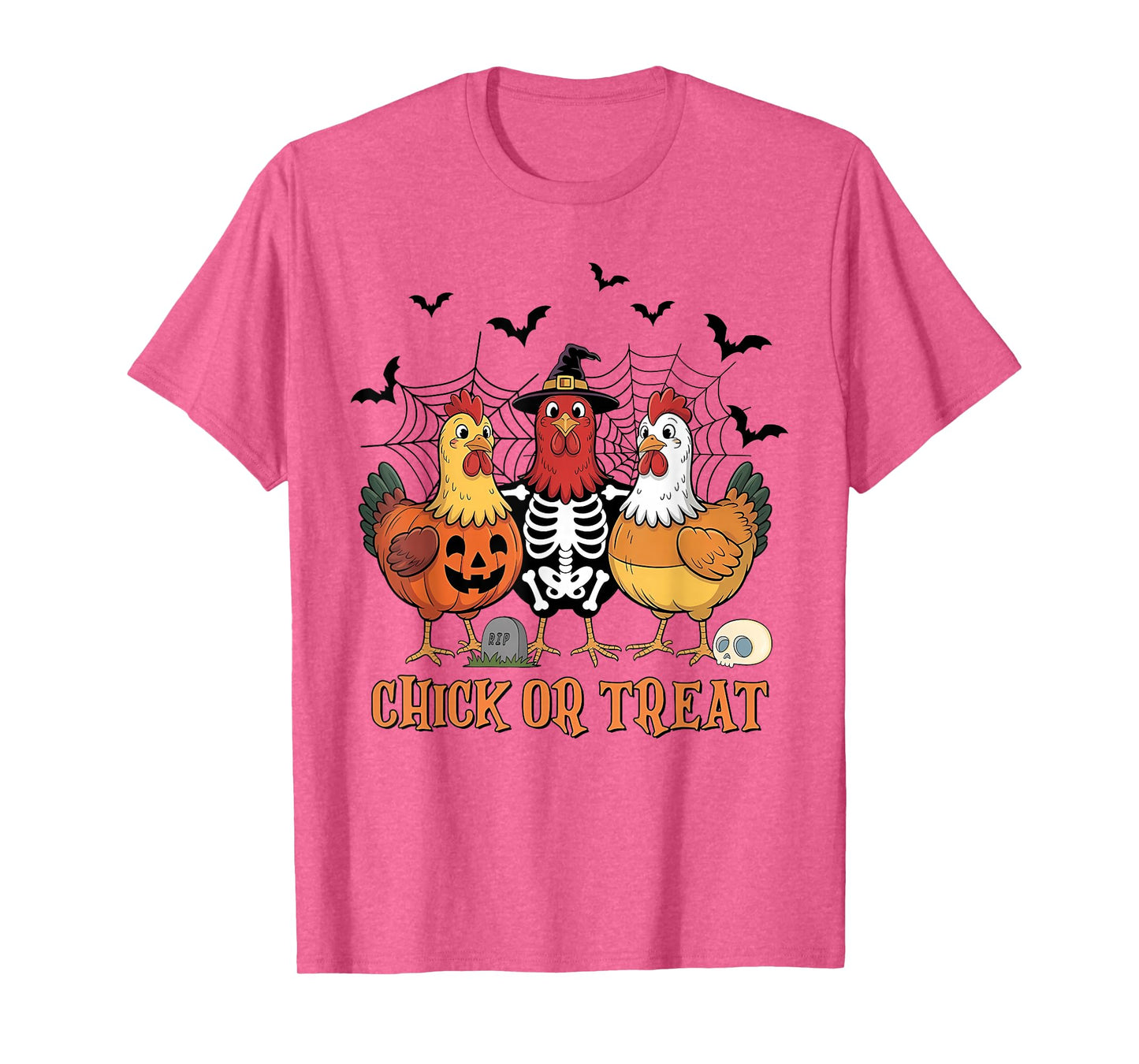 Halloween Chicken Skeleton Chick Or Treat Spooky Season T-Shirt