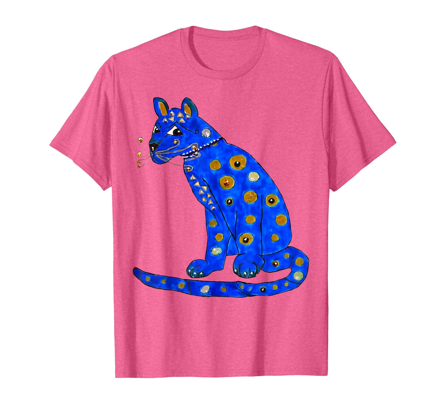 Cute Pet In My Heart Unisex-Adults Blue Ugly Blue Cat T-Shirt