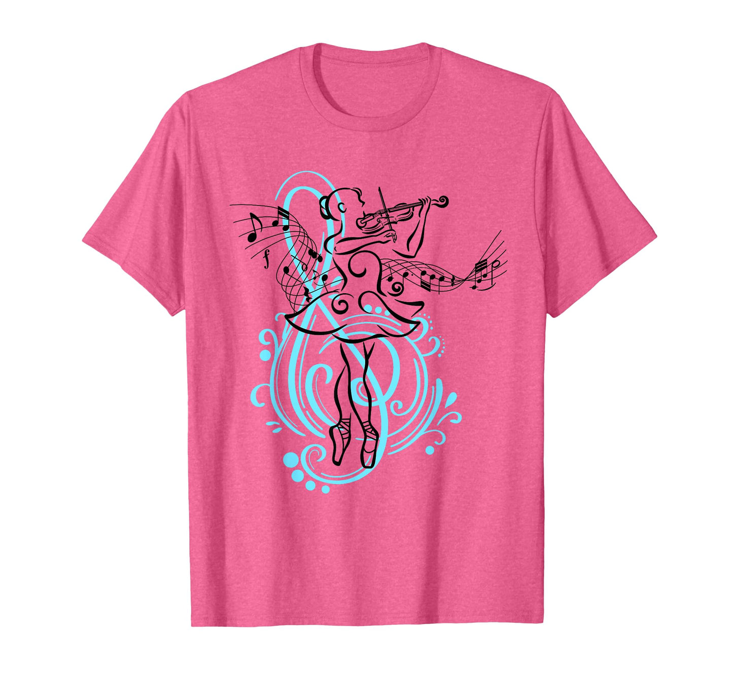Girl Playing Violin Music, and Ballet Violinist Ballerina T-Shirt