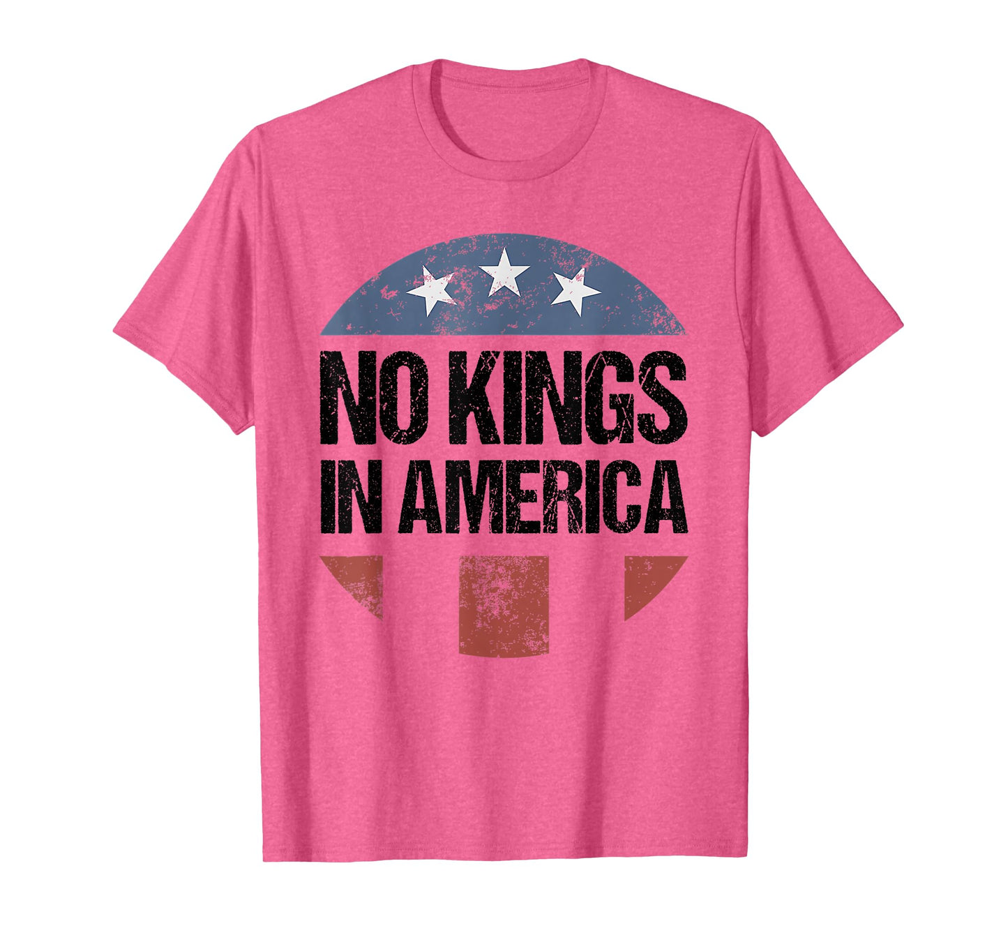 No Kings in America Vintage Patriotic No Kings T-Shirt