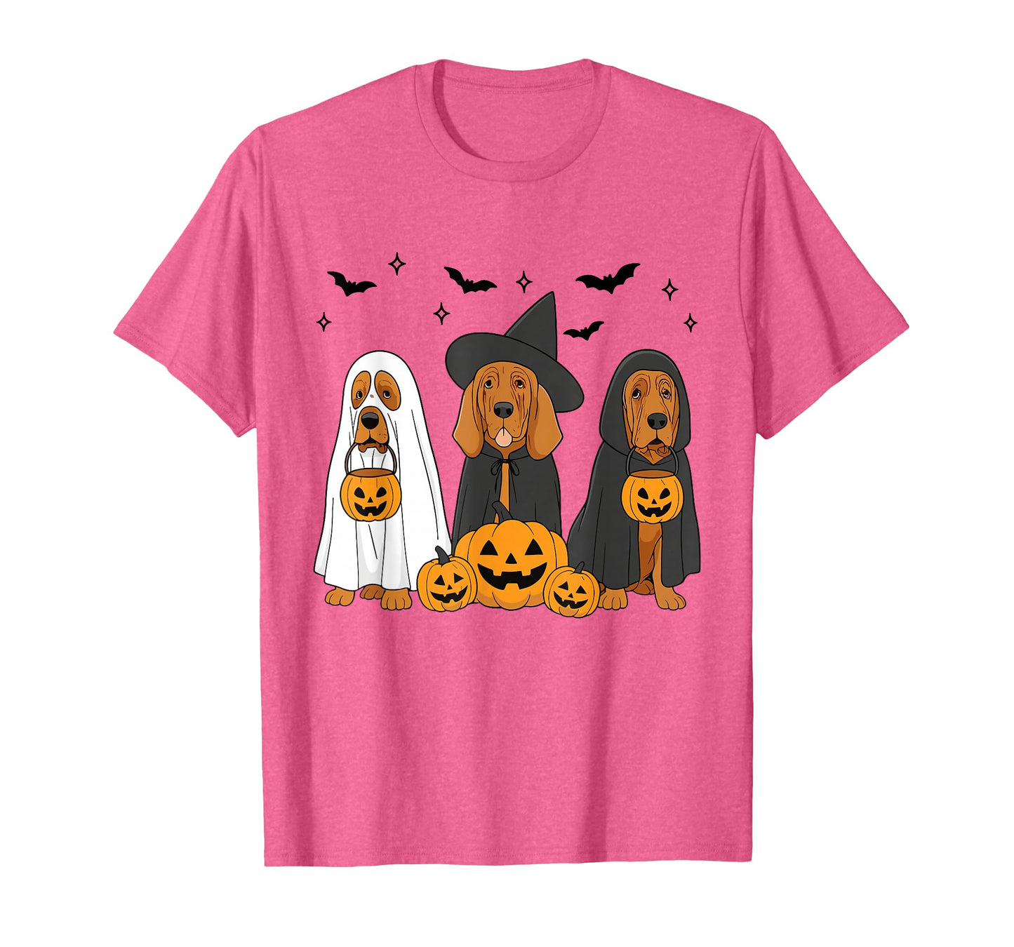 Witch Bloodhound Halloween Bloodhound Dog Mom Dog Lover T-Shirt