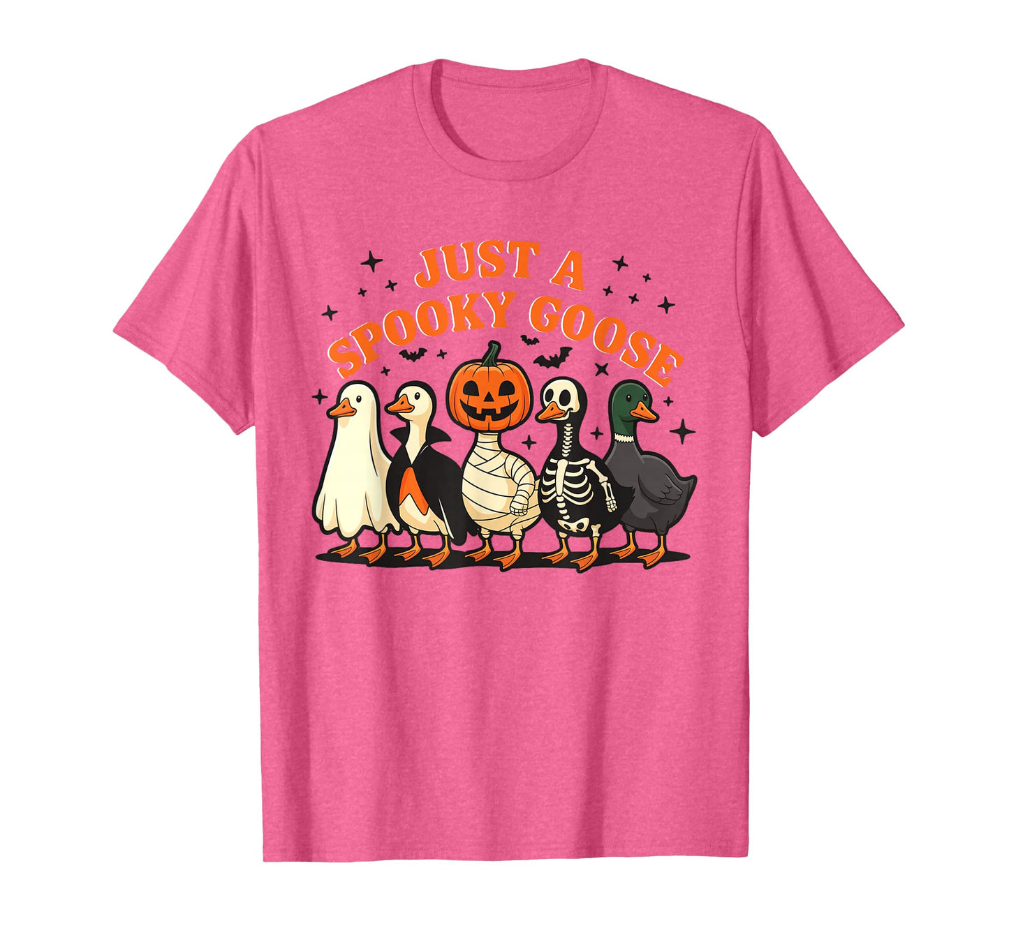 Just A Spooky Goose Halloween Silly Goose Funny Halloween T-Shirt