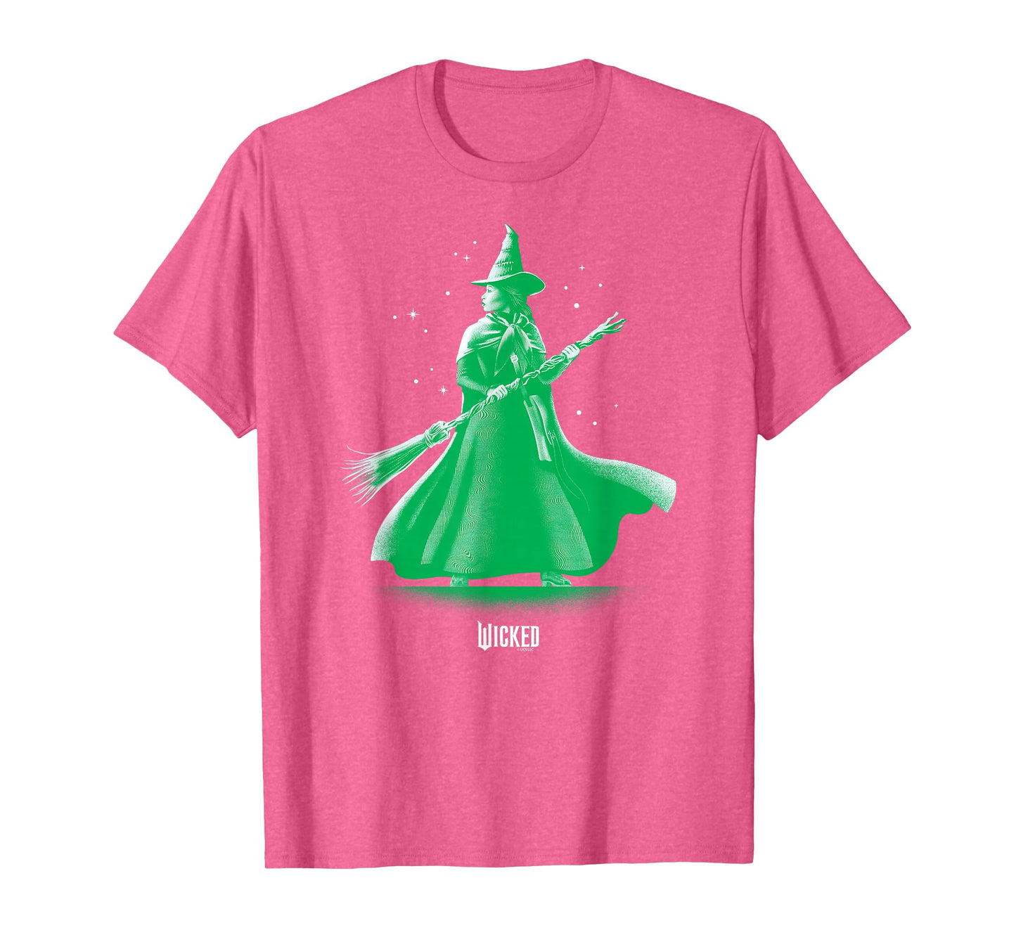 Wicked Unisex-Adults Classic Fit Green Elphaba Pose Tonal T-Shirt