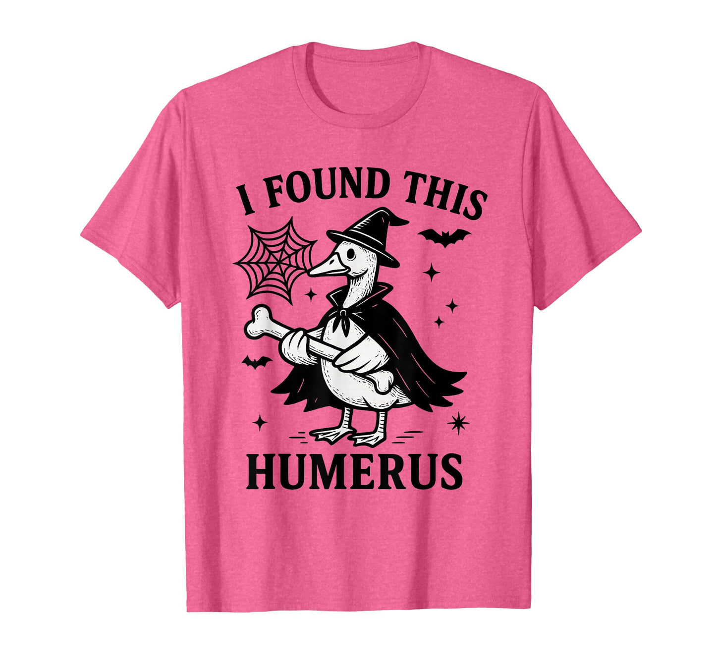 I Found This Humerus Funny Goose Witch Halloween T-Shirt